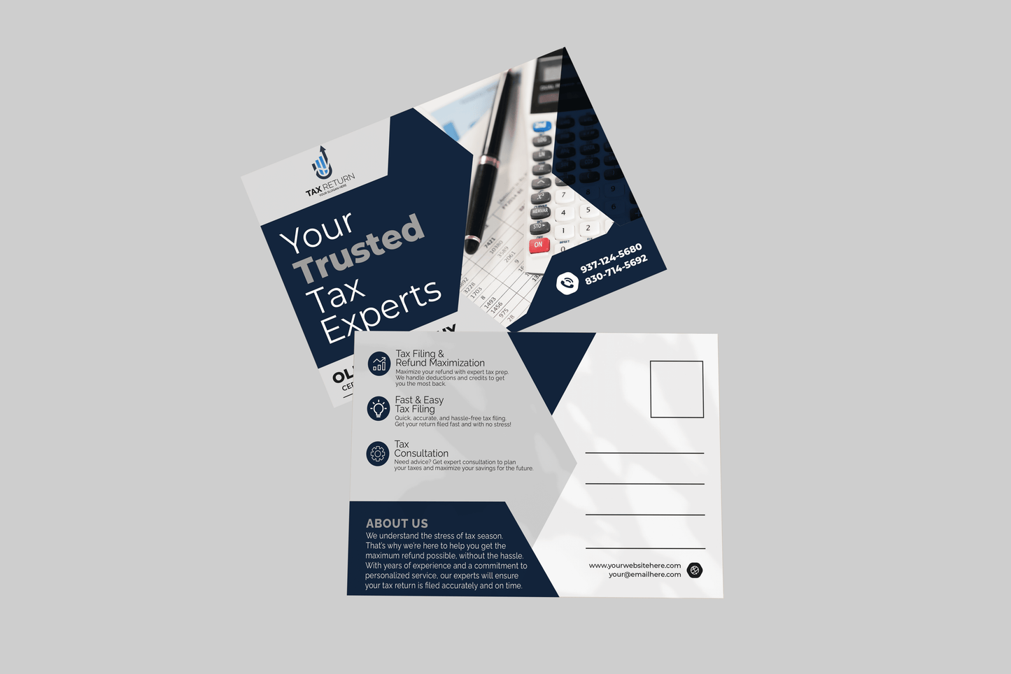 Tax Return Postcards