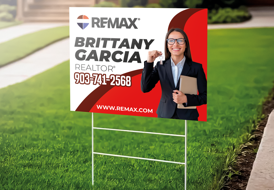 Custom real estate yard sign | Realtor Outdoor sign | REMAX Open House Sign