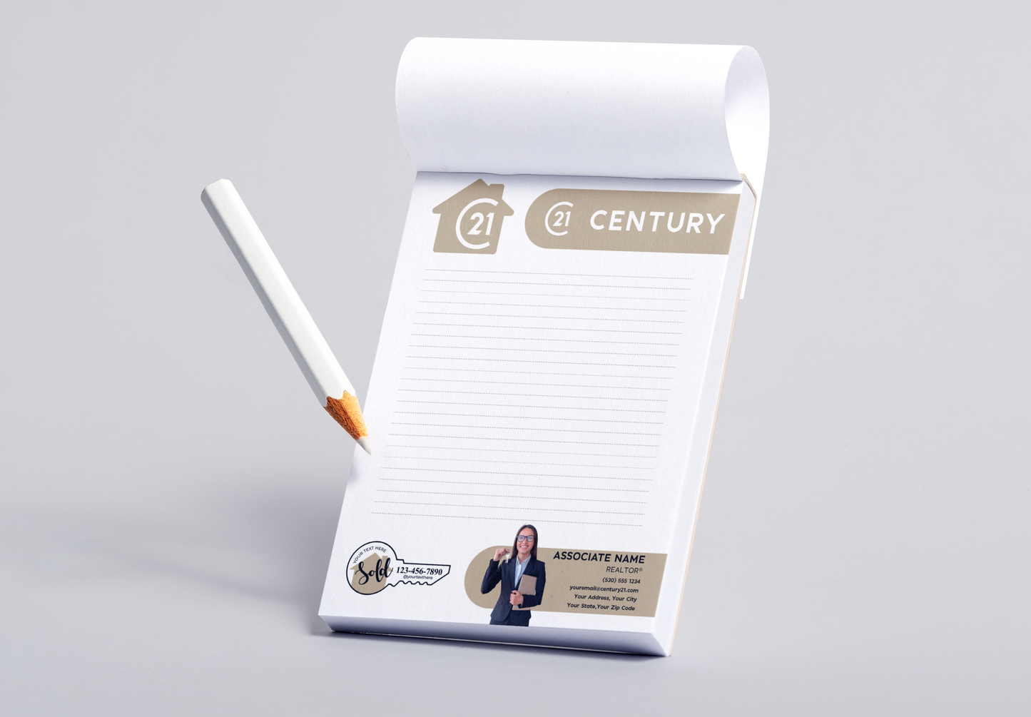 Century 21 Custom Realtor Notepad