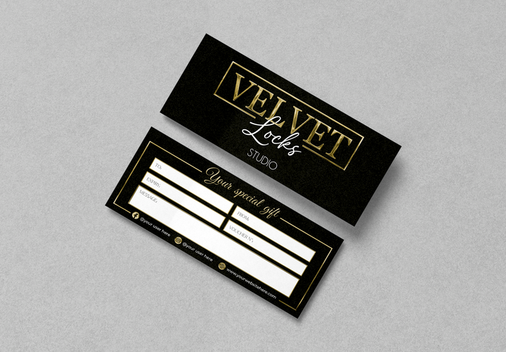 Luxury Custom Gift Certificate