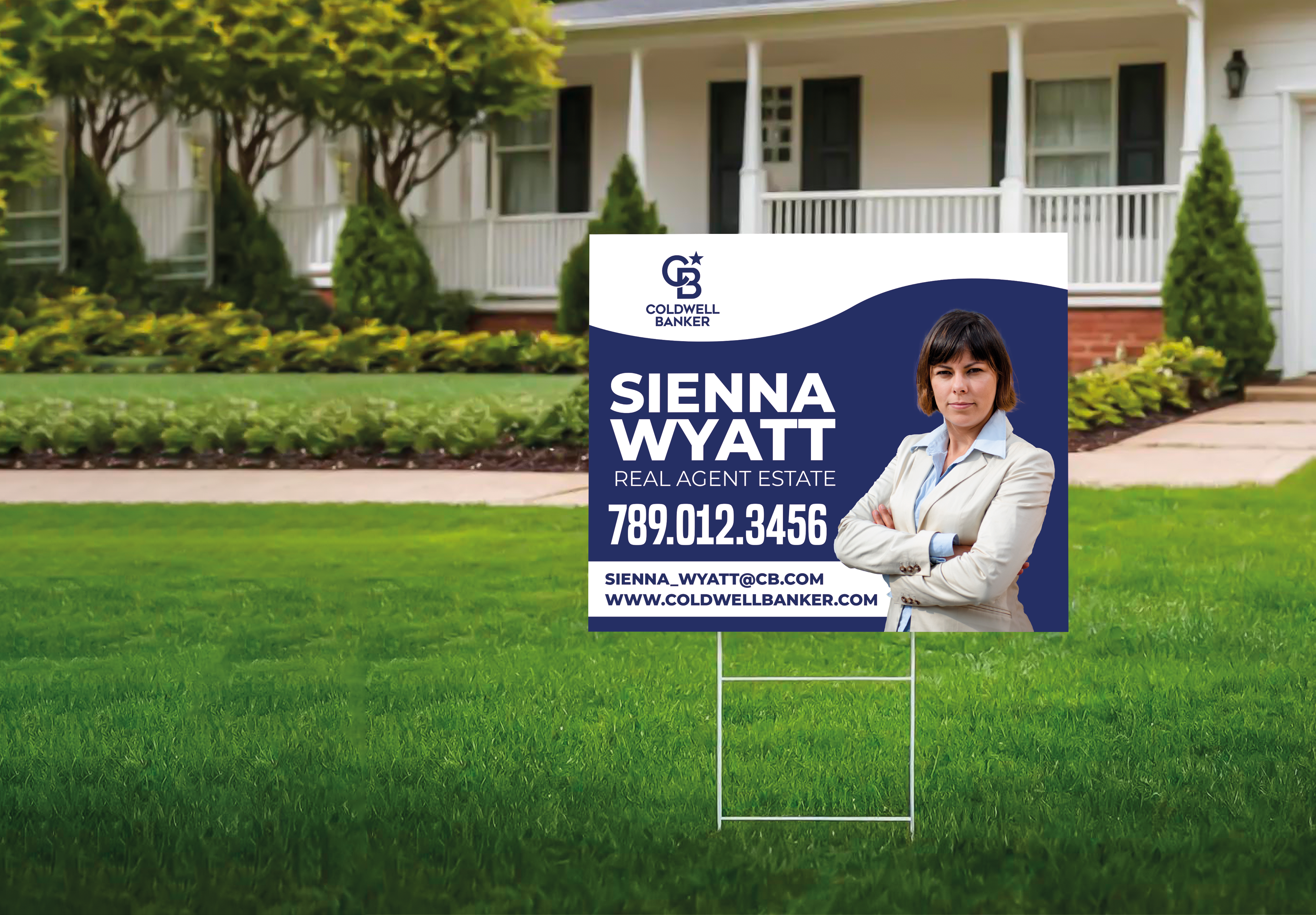 Custom real estate yard sign | Realtor Outdoor sign | Coldwell Banker Open House Sign