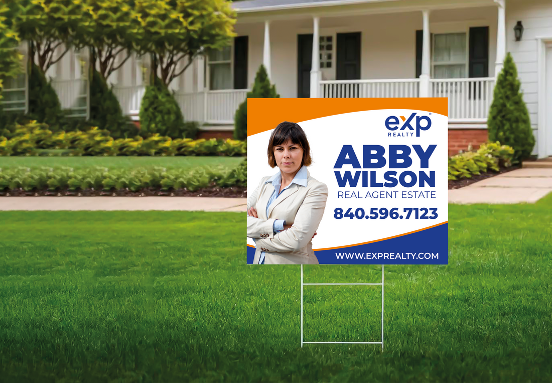 Custom real estate yard sign | Realtor Outdoor sign | eXp Realty Open House Sign