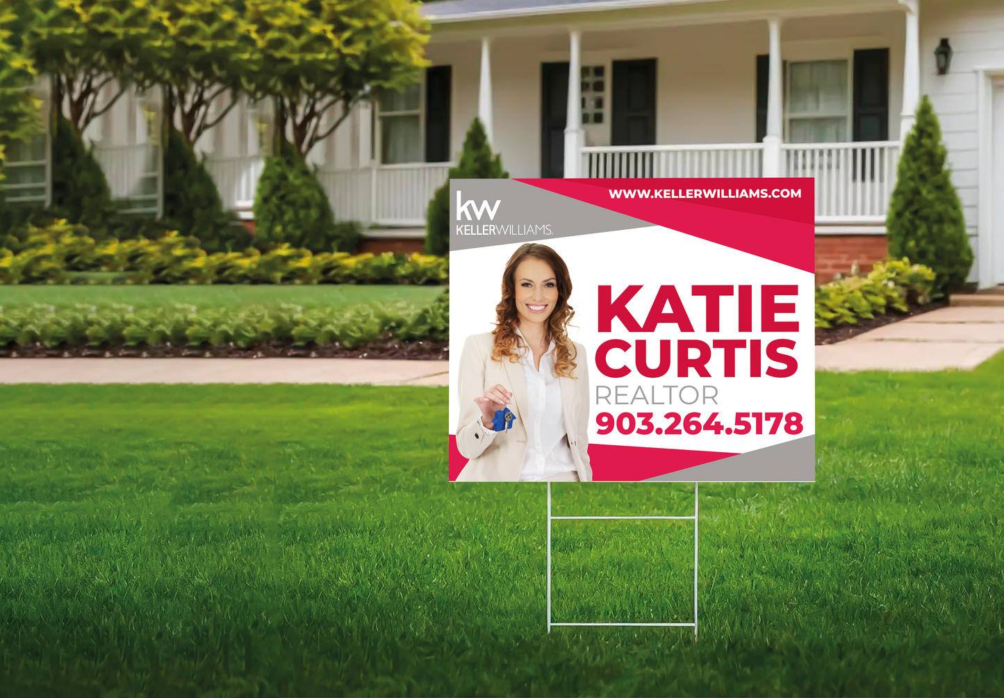 Custom real estate yard sign | Realtor Outdoor sign | Keller Williams Open House Sign