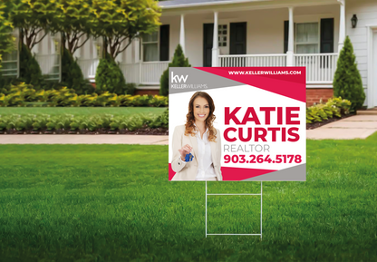 Custom real estate yard sign | Realtor Outdoor sign | Keller Williams Open House Sign