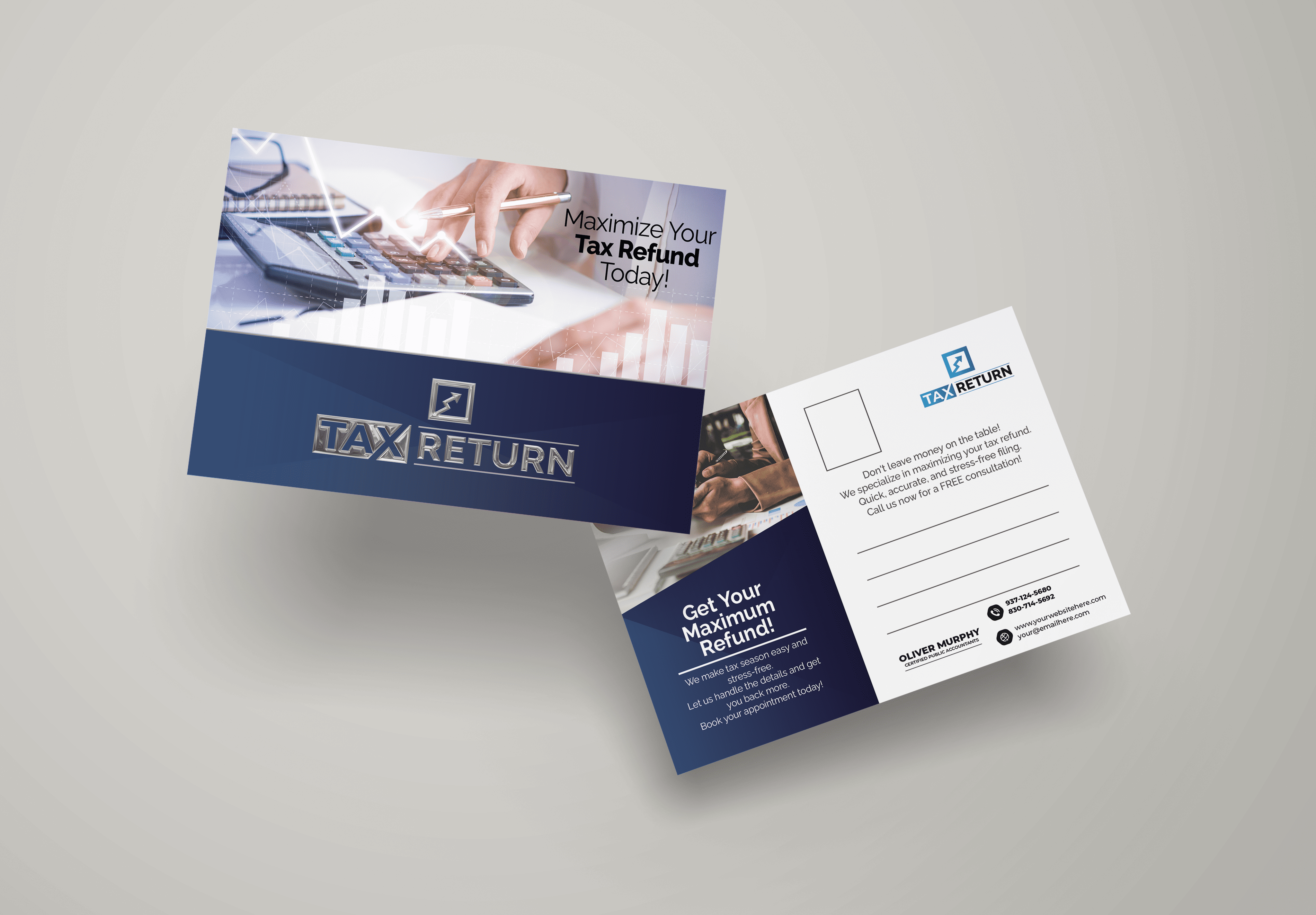 Tax Return Postcards | Luxury