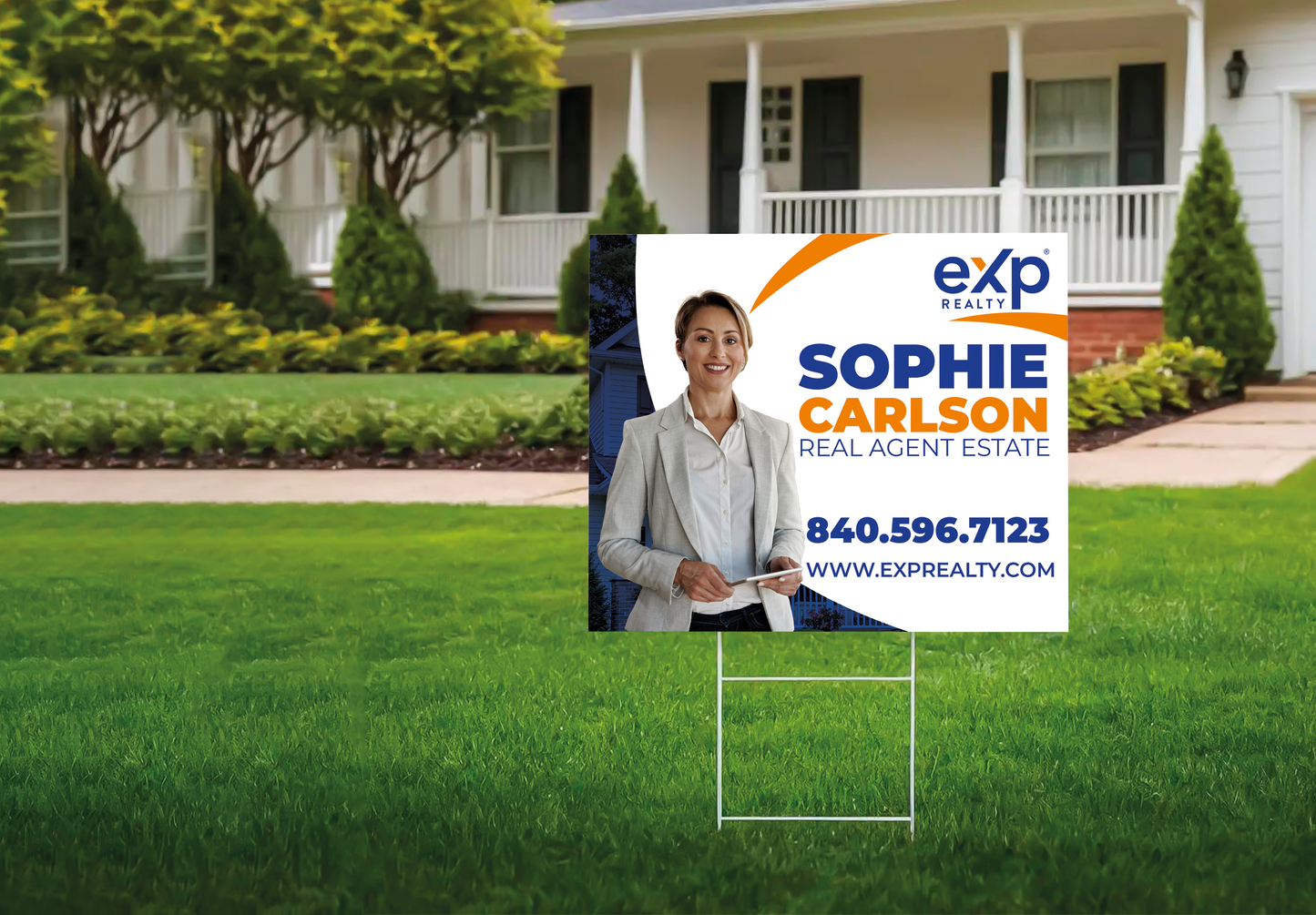 Custom real estate yard sign | Realtor Outdoor sign | eXp Realty Open House Sign