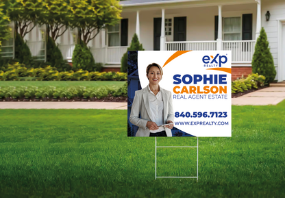 Custom real estate yard sign | Realtor Outdoor sign | eXp Realty Open House Sign