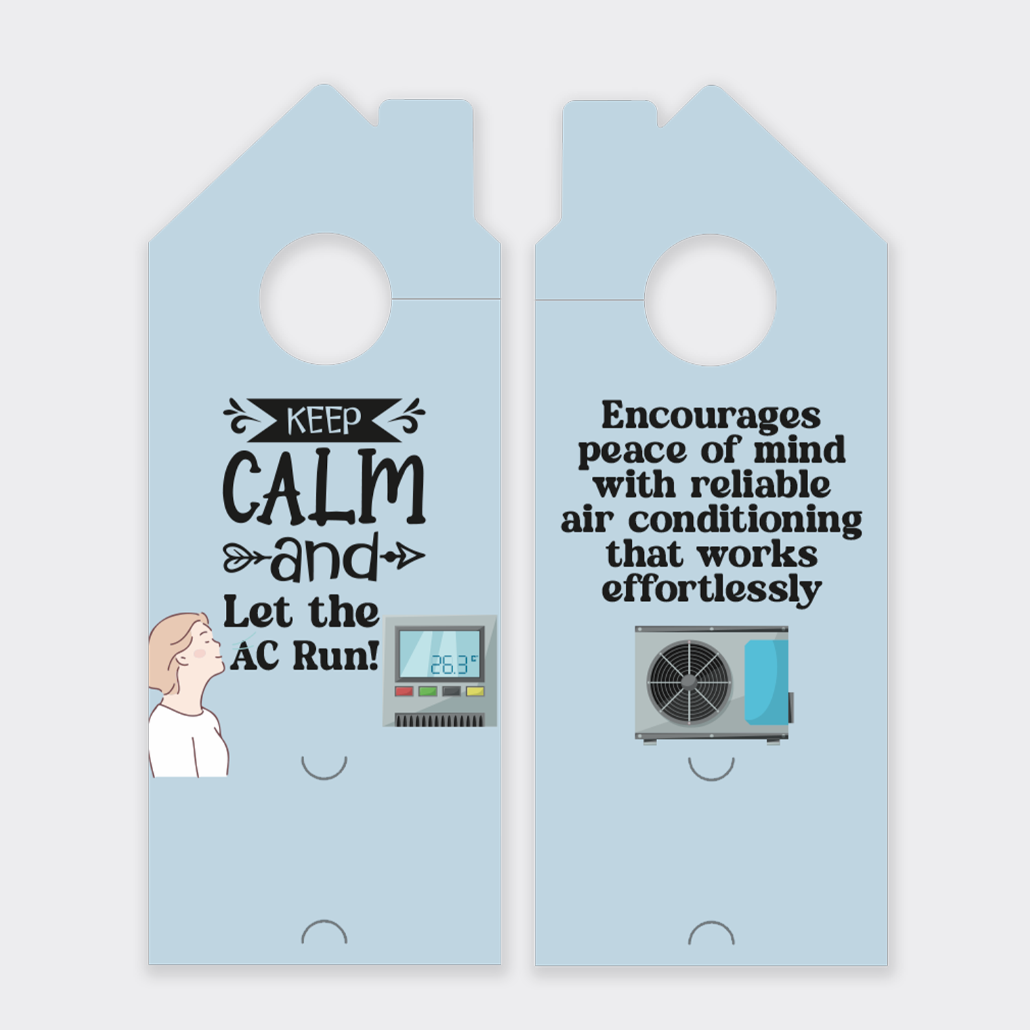 Air Conditioning Door Hangers