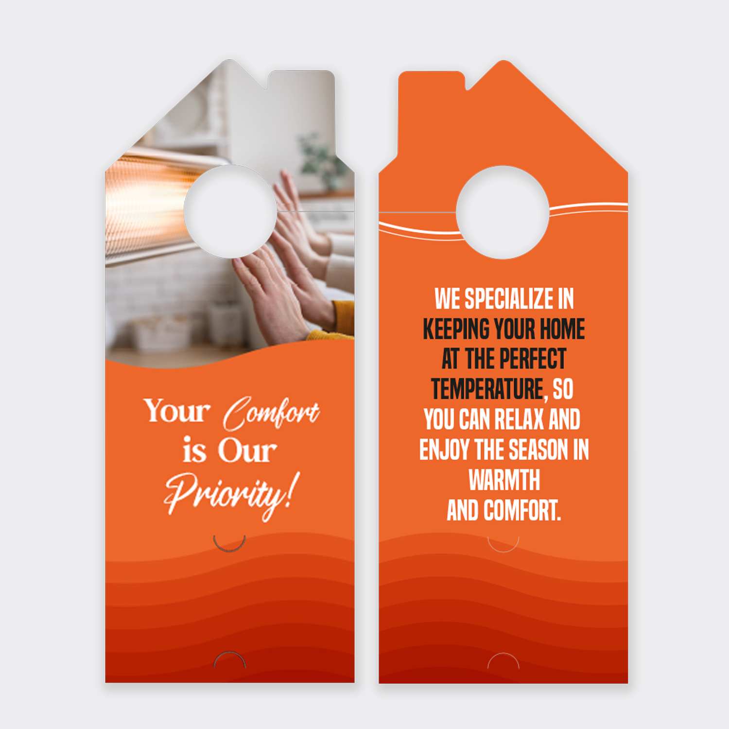 Heating Service Door Hangers