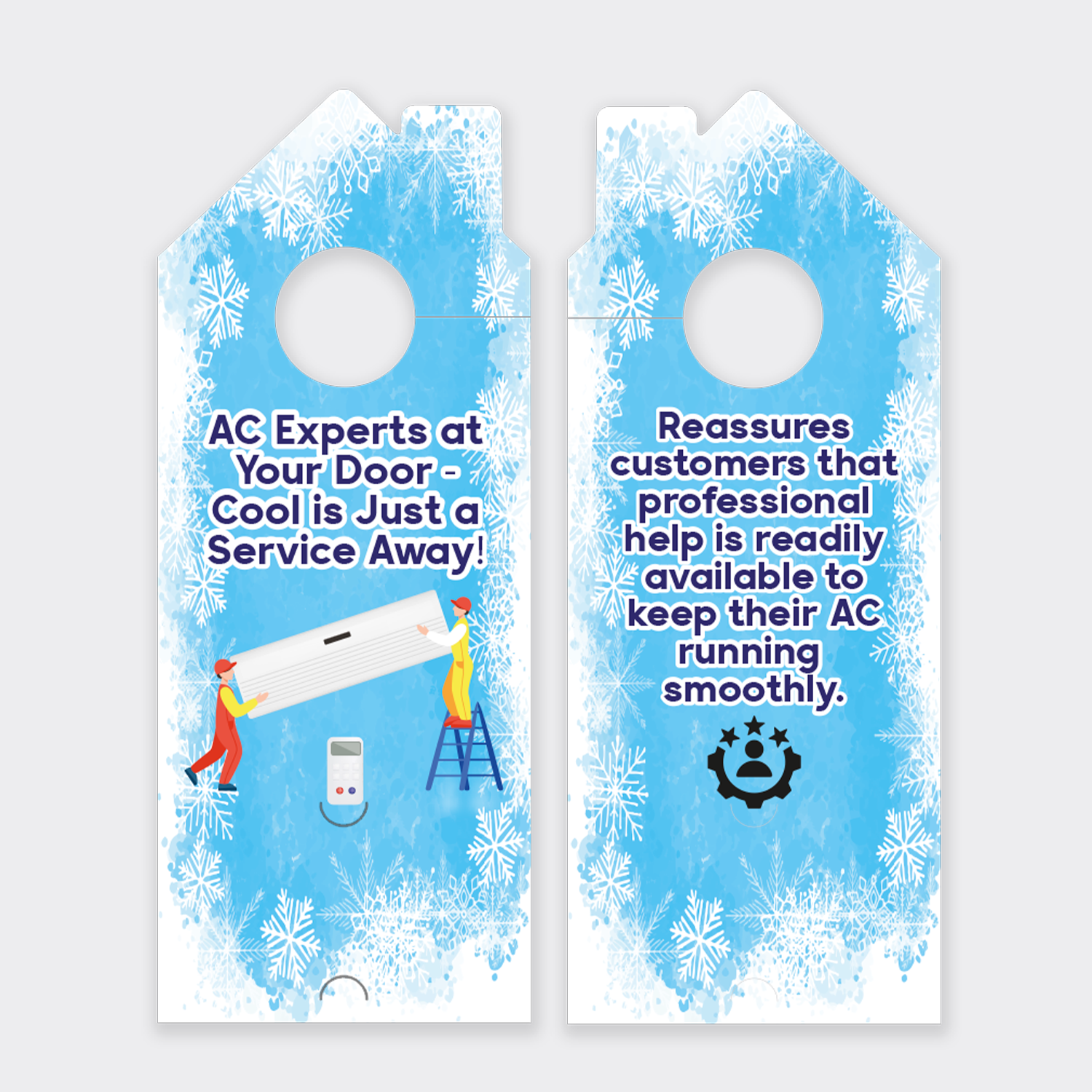 Air Conditioning Door Hangers