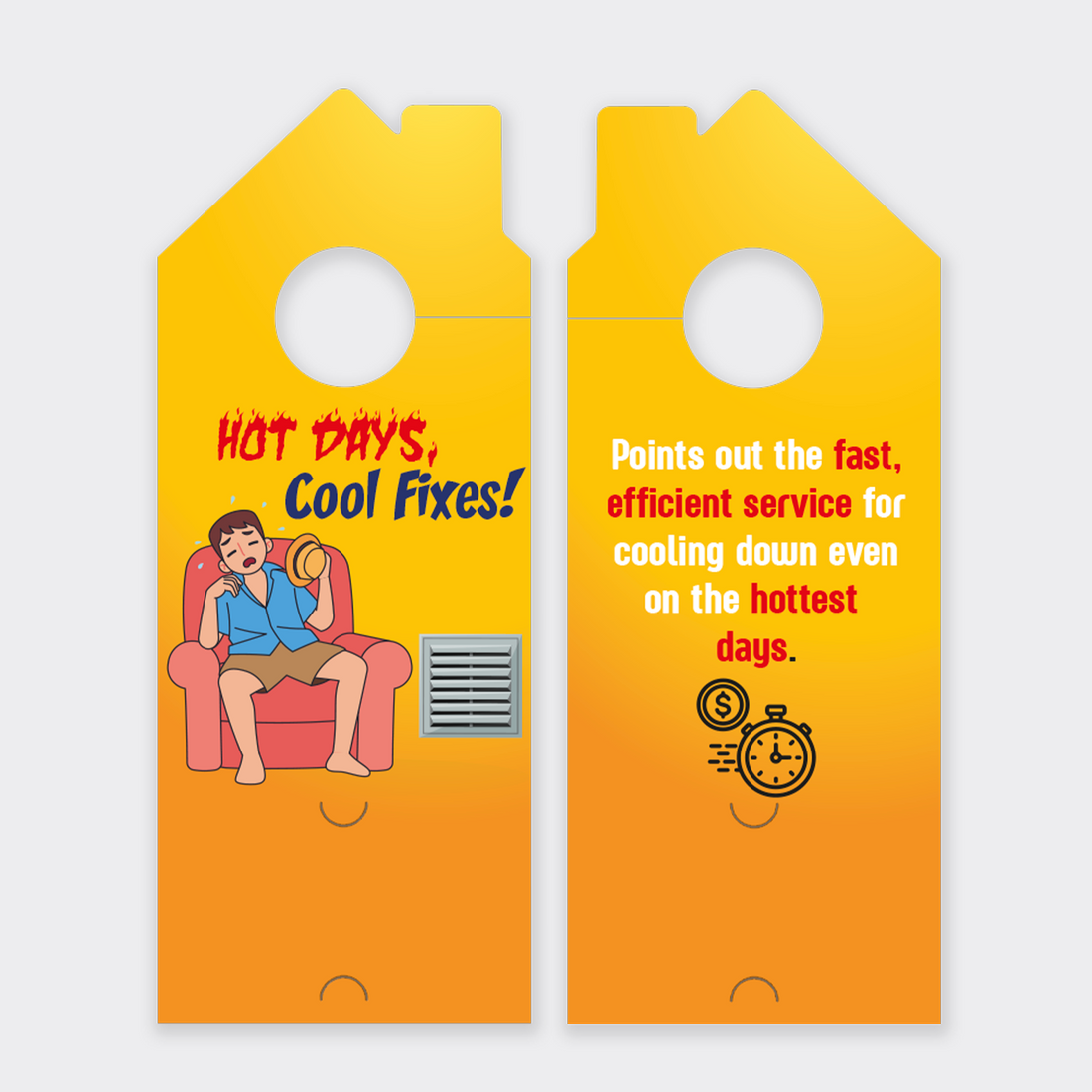 Air Conditioning Door Hangers