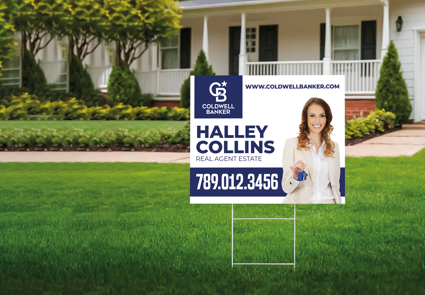Custom real estate yard sign | Realtor Outdoor sign | Coldwell Banker Open House Sign