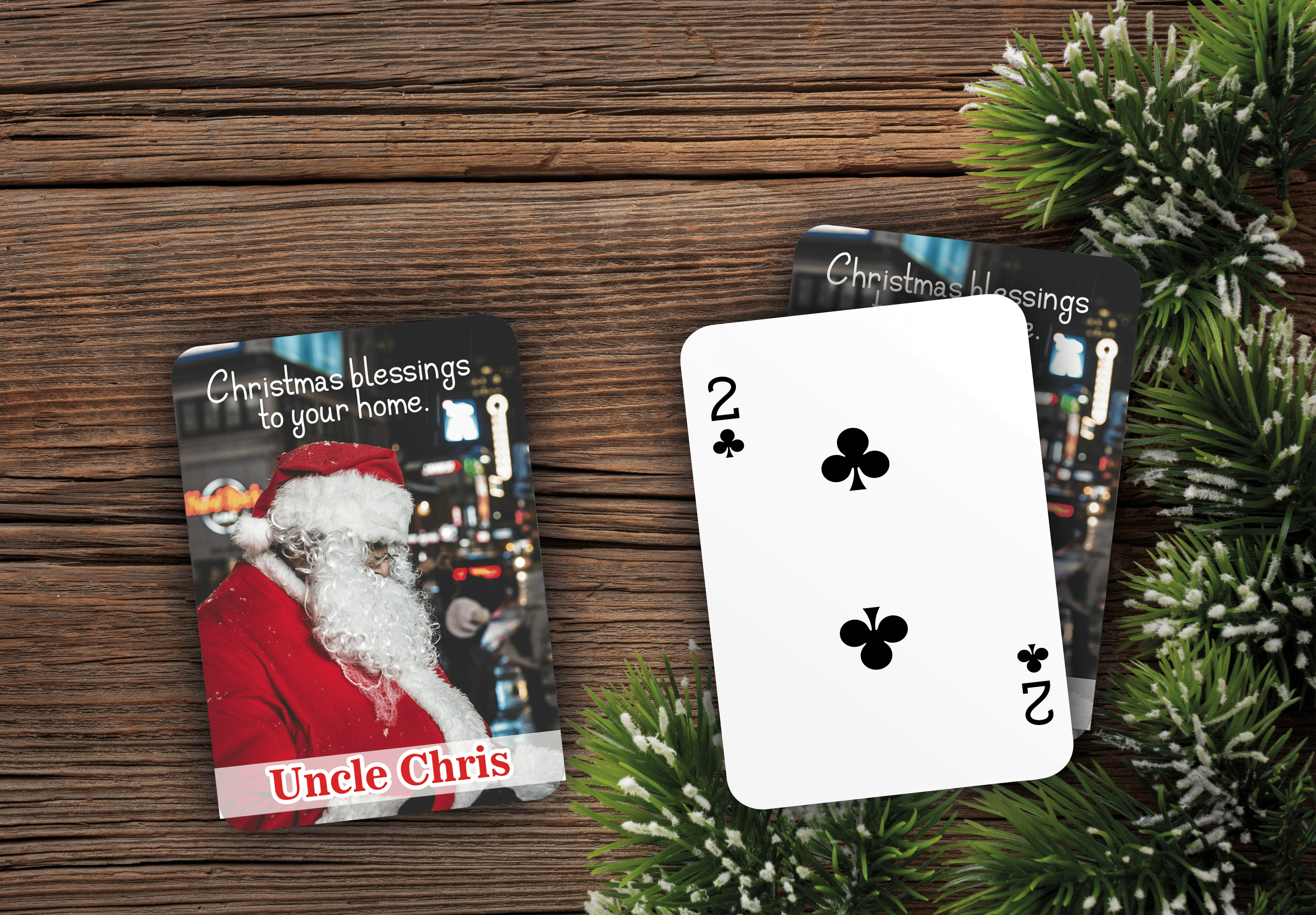 RUSH Marry Christmas Playing Cards