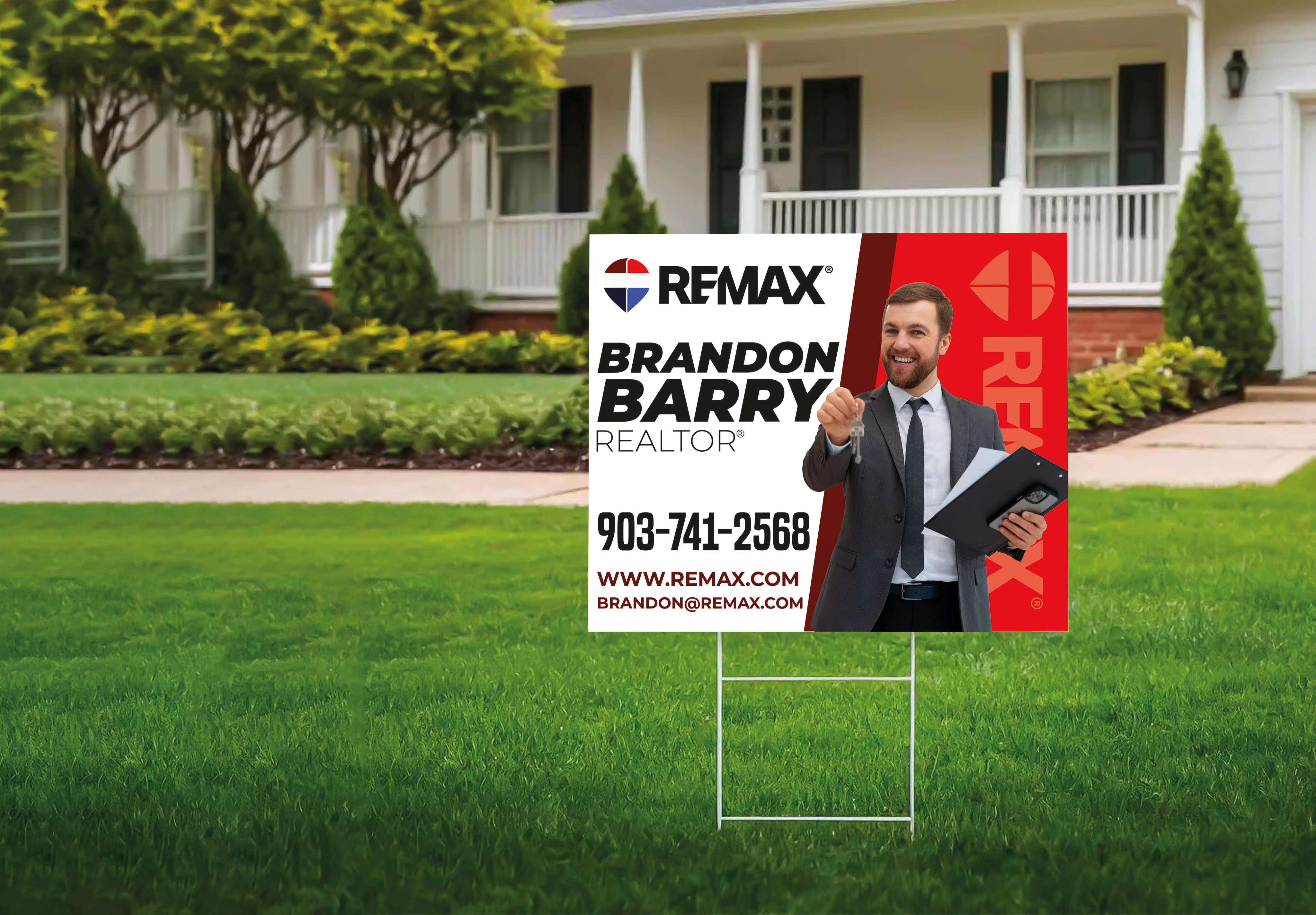 Custom real estate yard sign | Realtor Outdoor sign | REMAX Open House Sign