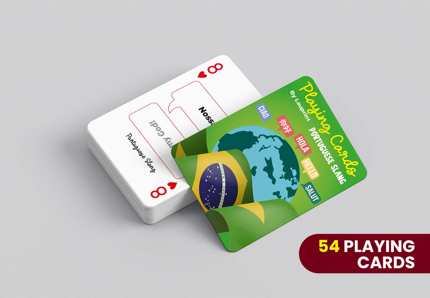 RUSH Portuguese Slang Generic Playing Cards