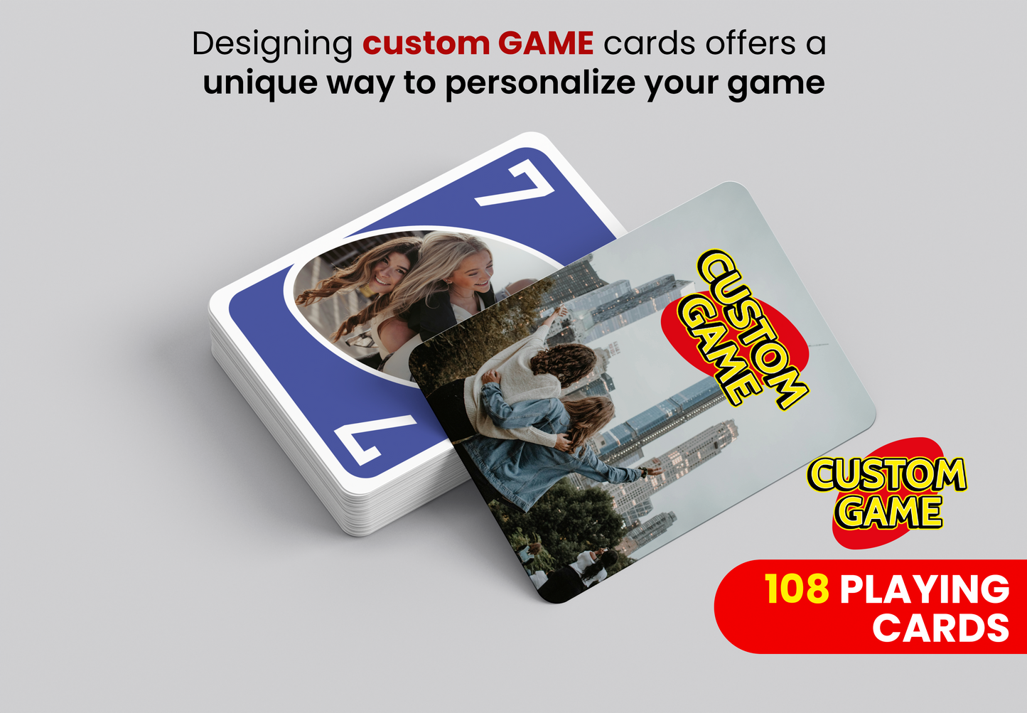 Best Friends Custom Game Playing Cards