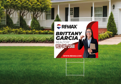 Custom real estate yard sign | Realtor Outdoor sign | REMAX Open House Sign