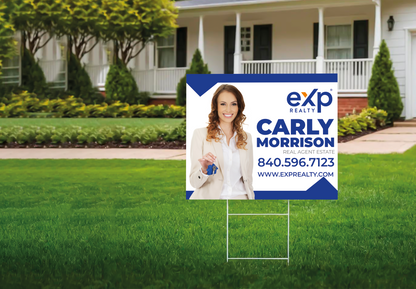 Custom real estate yard sign | Realtor Outdoor sign | eXp Realty Open House Sign