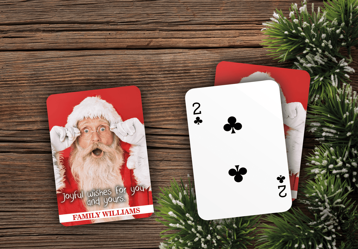 RUSH Marry Christmas Playing Cards