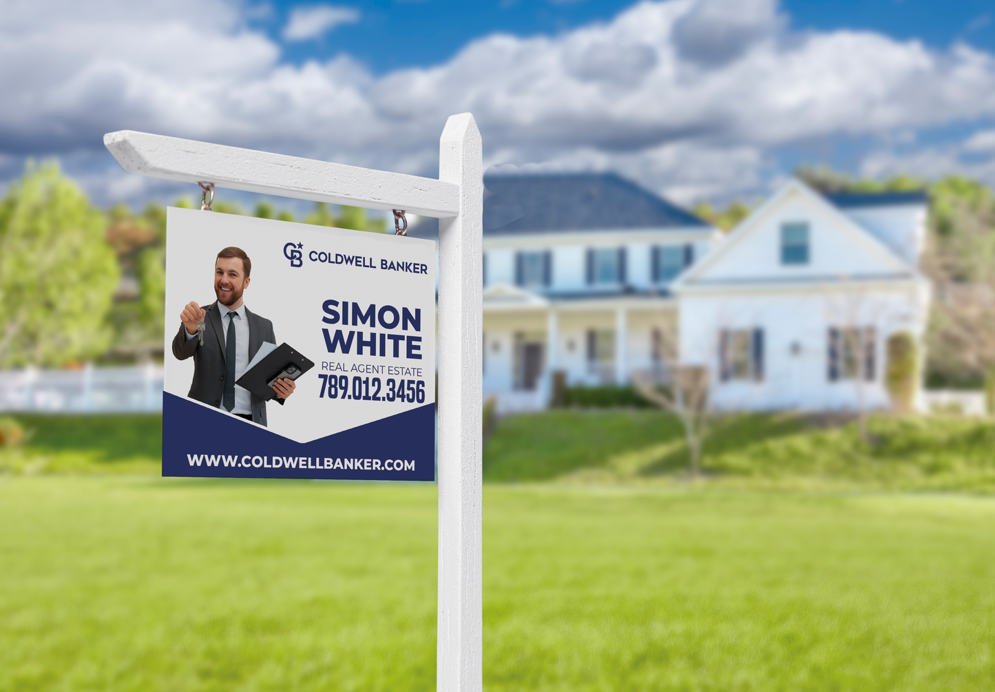 Custom real estate yard sign | Realtor Outdoor sign | Coldwell Banker Open House Sign