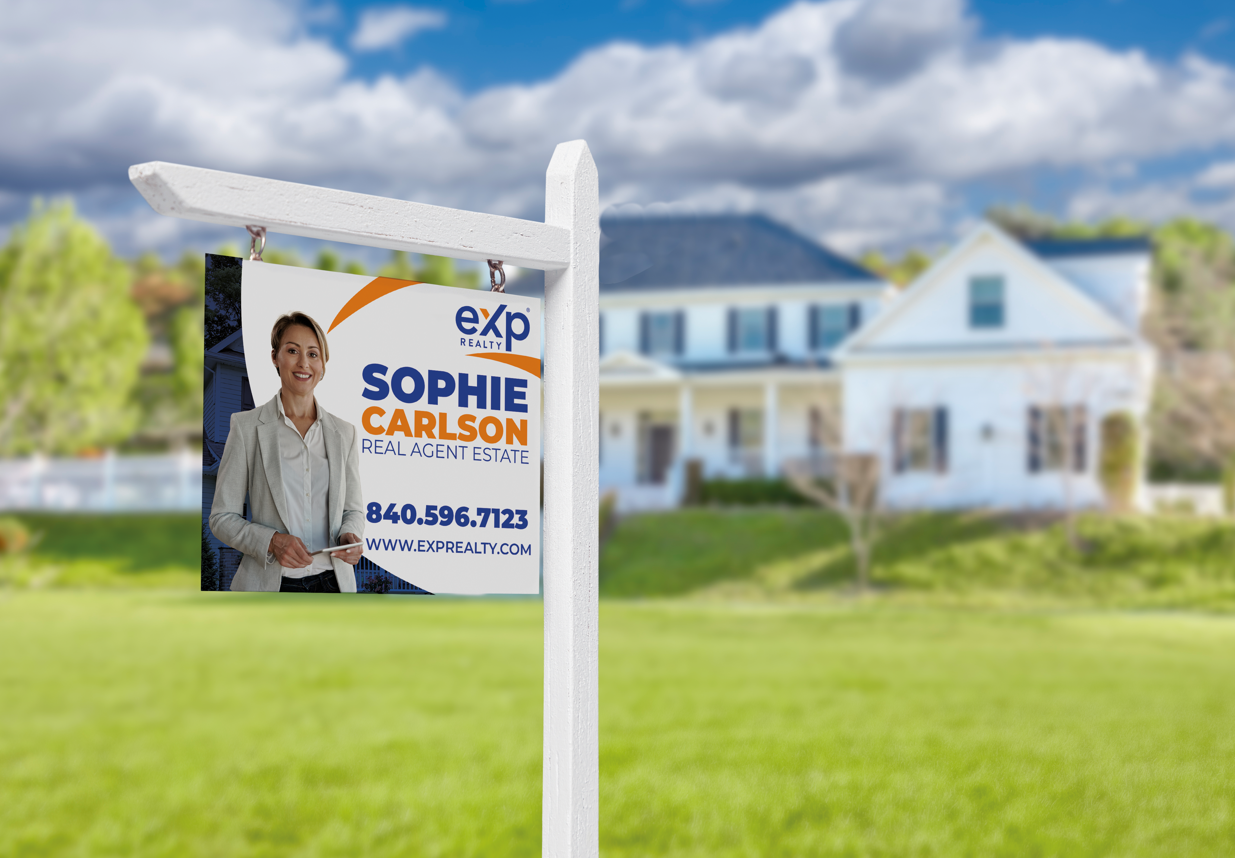 Custom real estate yard sign | Realtor Outdoor sign | eXp Realty Open House Sign