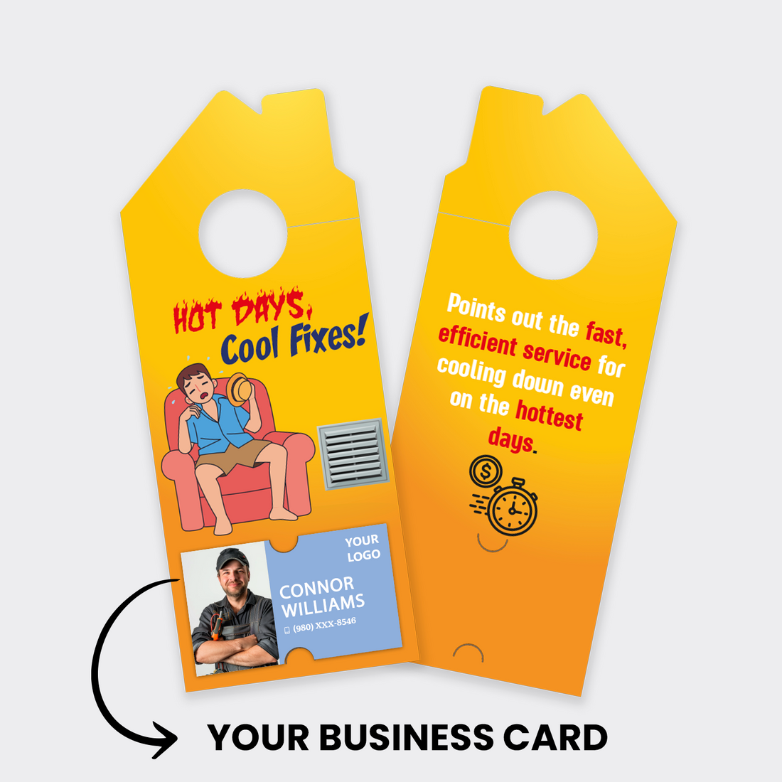 Air Conditioning Door Hangers