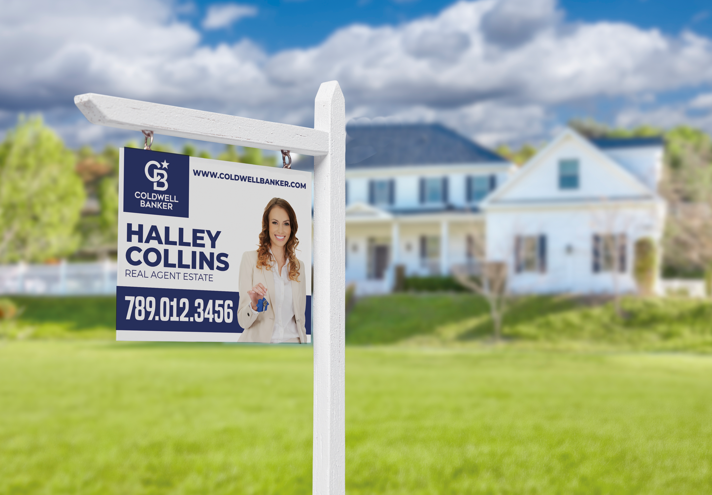 Custom real estate yard sign | Realtor Outdoor sign | Coldwell Banker Open House Sign