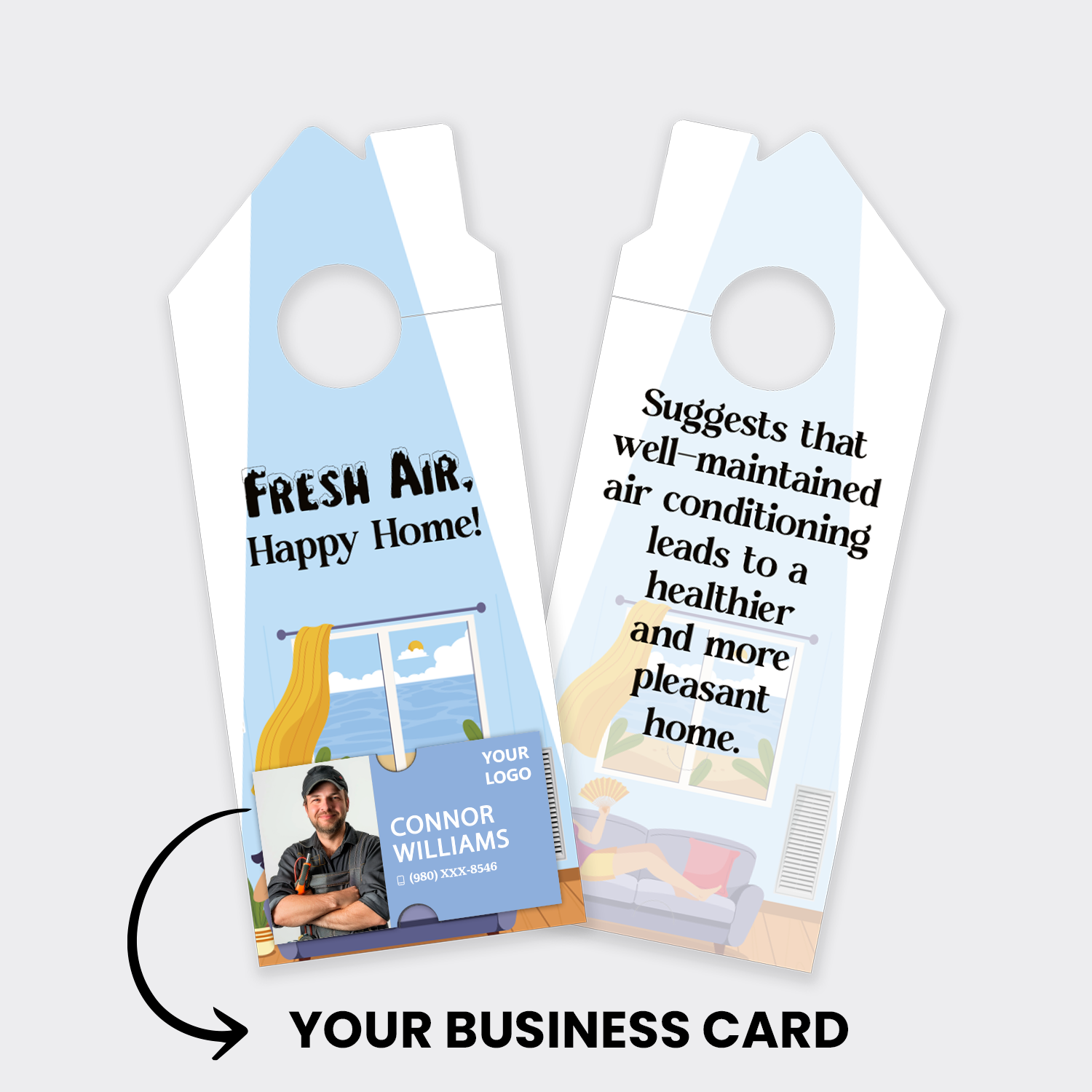 Air Conditioning Door Hangers
