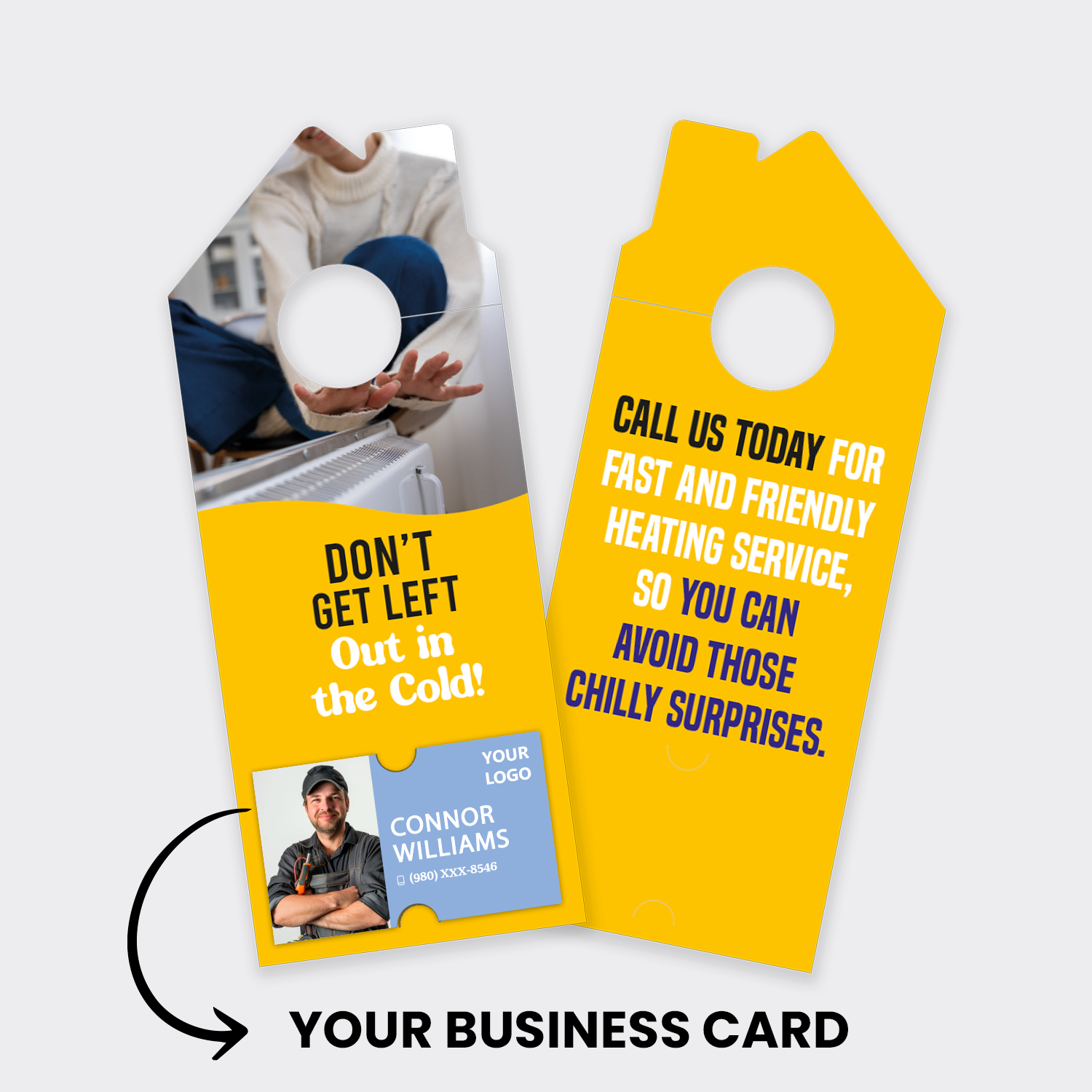 Heating Service Door Hangers