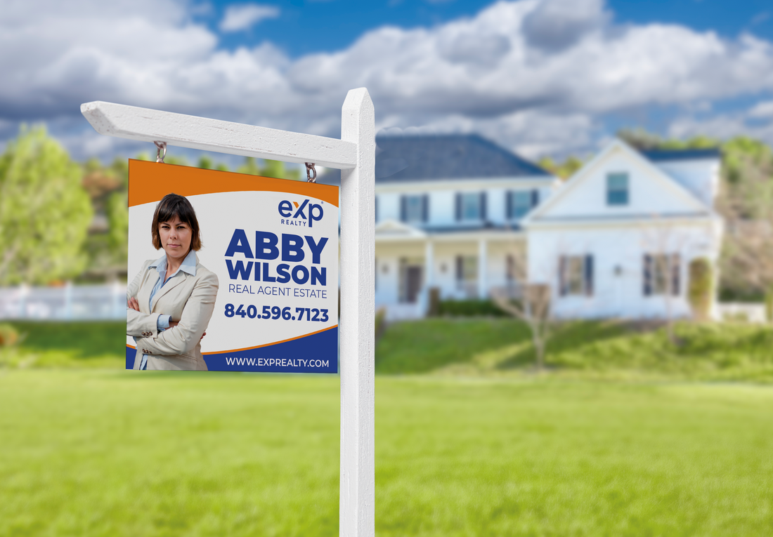 Custom real estate yard sign | Realtor Outdoor sign | eXp Realty Open House Sign