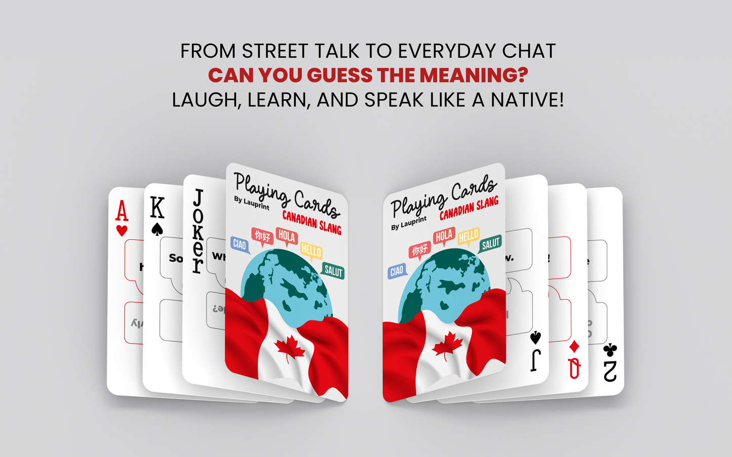 RUSH Canadian Slang Generic Playing Cards