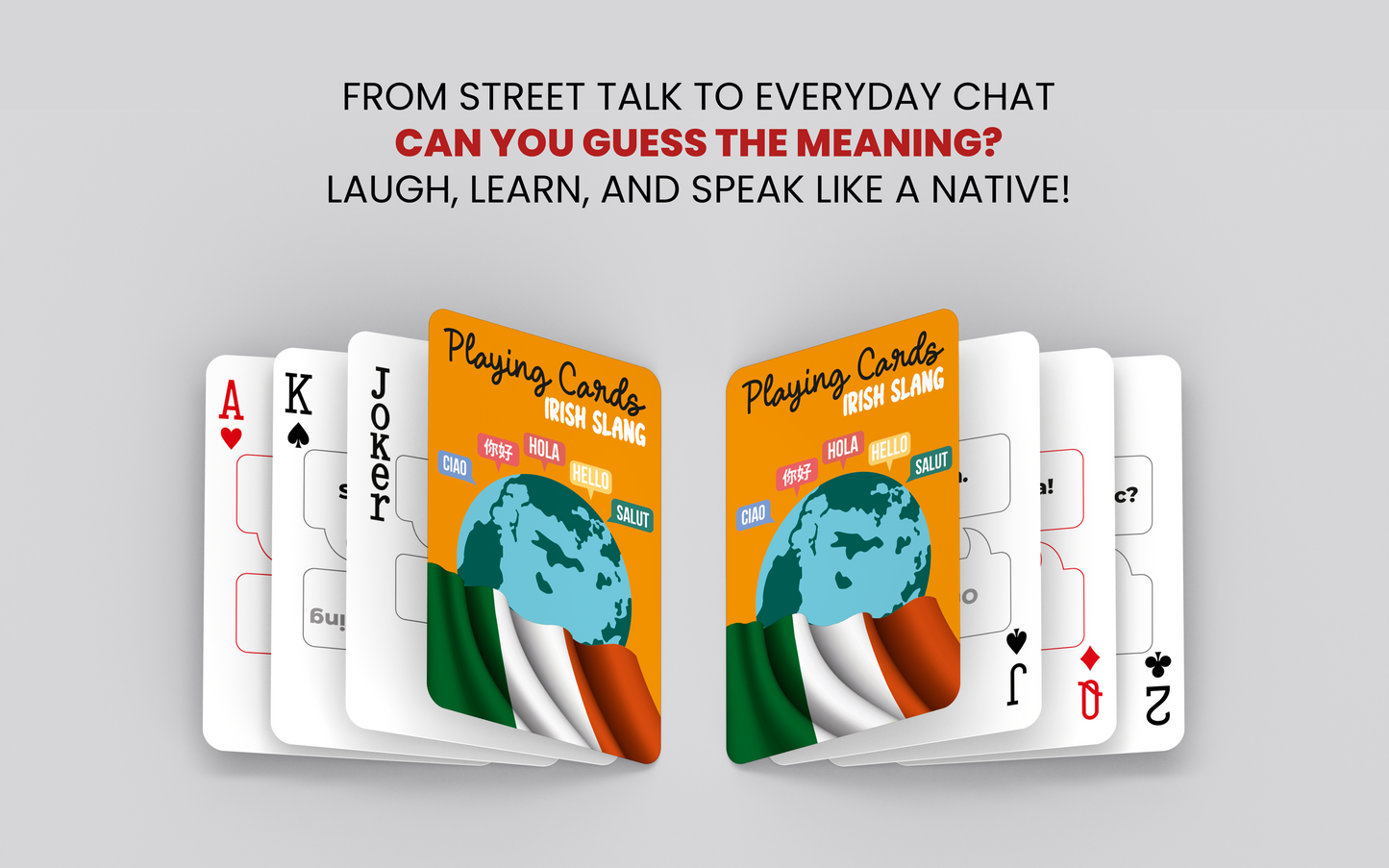 RUSH Irish Slang Generic Playing Cards