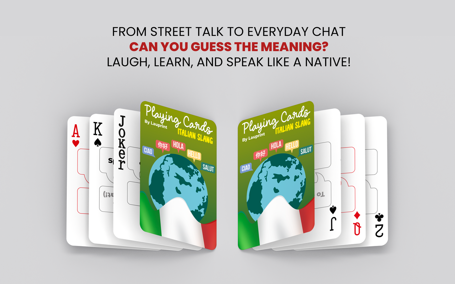 RUSH Italian Slang Generic Playing Cards