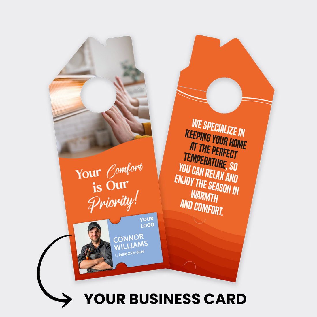 Heating Service Door Hangers