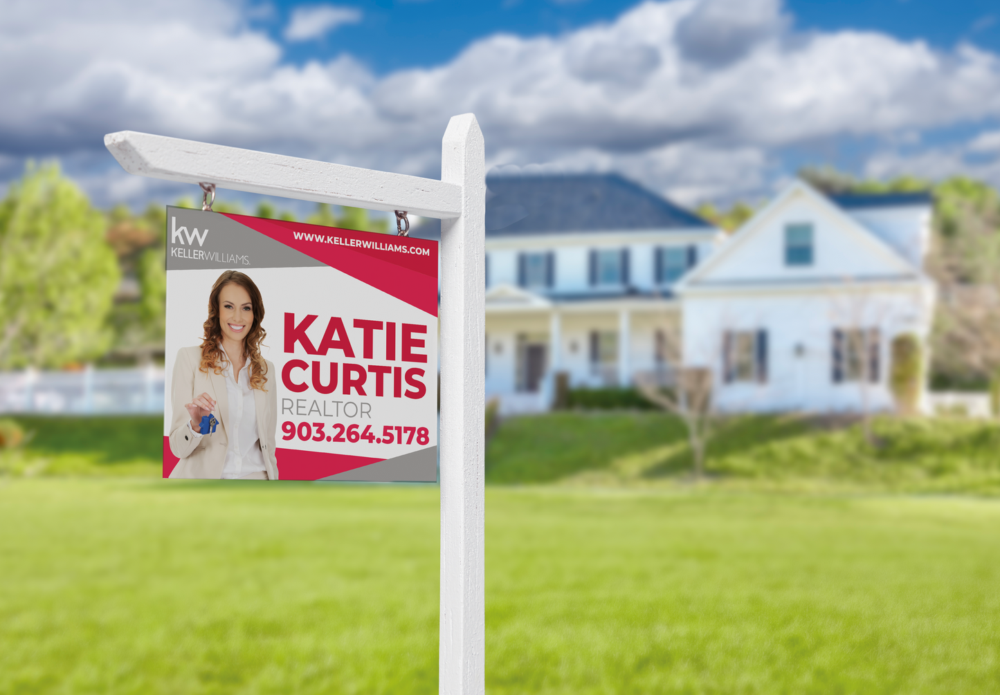 Custom real estate yard sign | Realtor Outdoor sign | Keller Williams Open House Sign