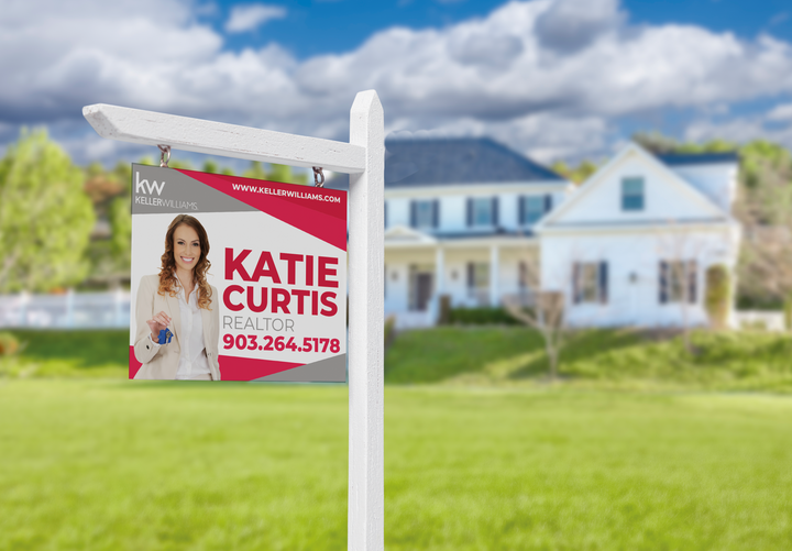 Custom real estate yard sign | Realtor Outdoor sign | Keller Williams Open House Sign