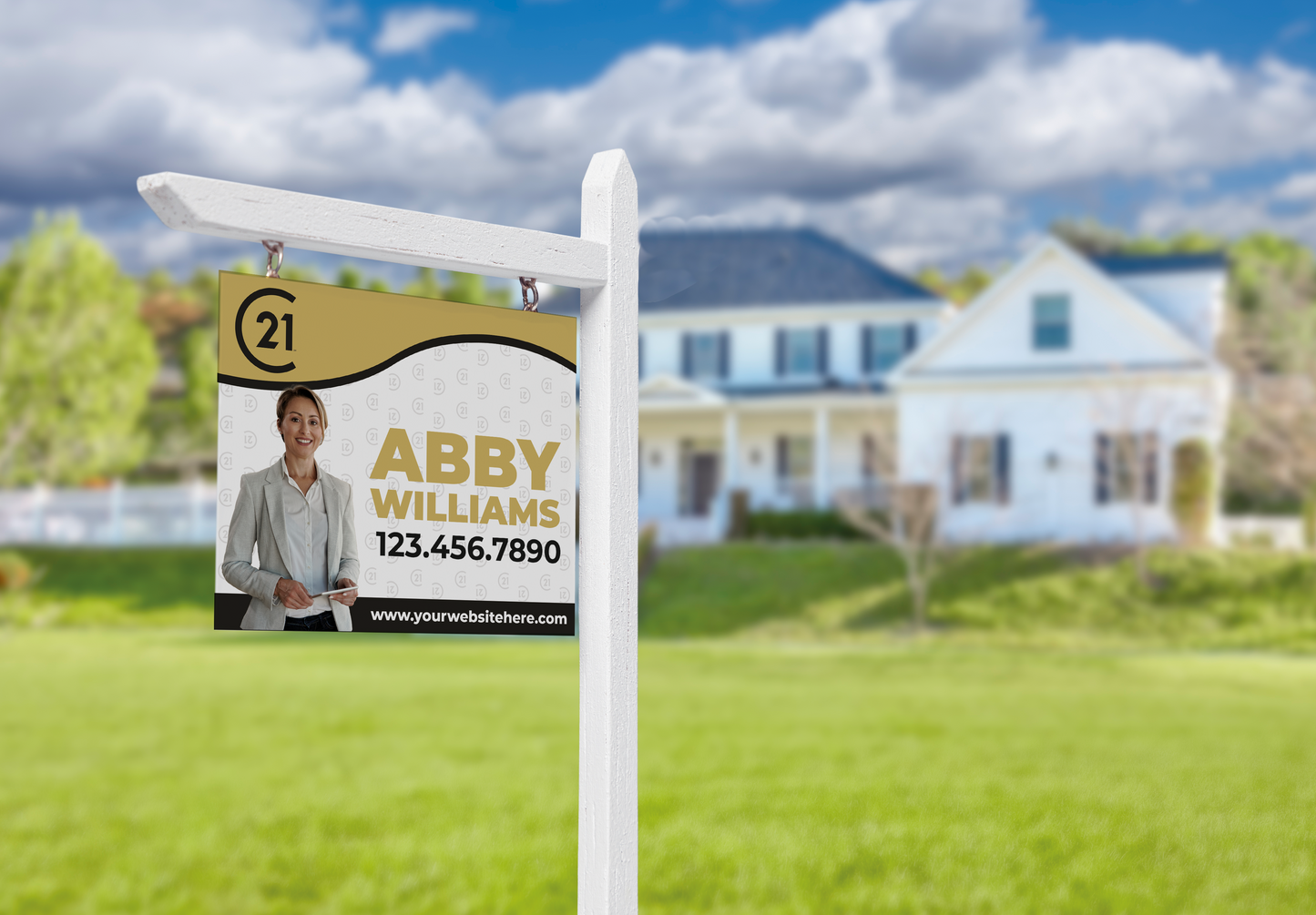 Custom real estate yard sign | Realtor Outdoor sign | Century 21 Open House Sign