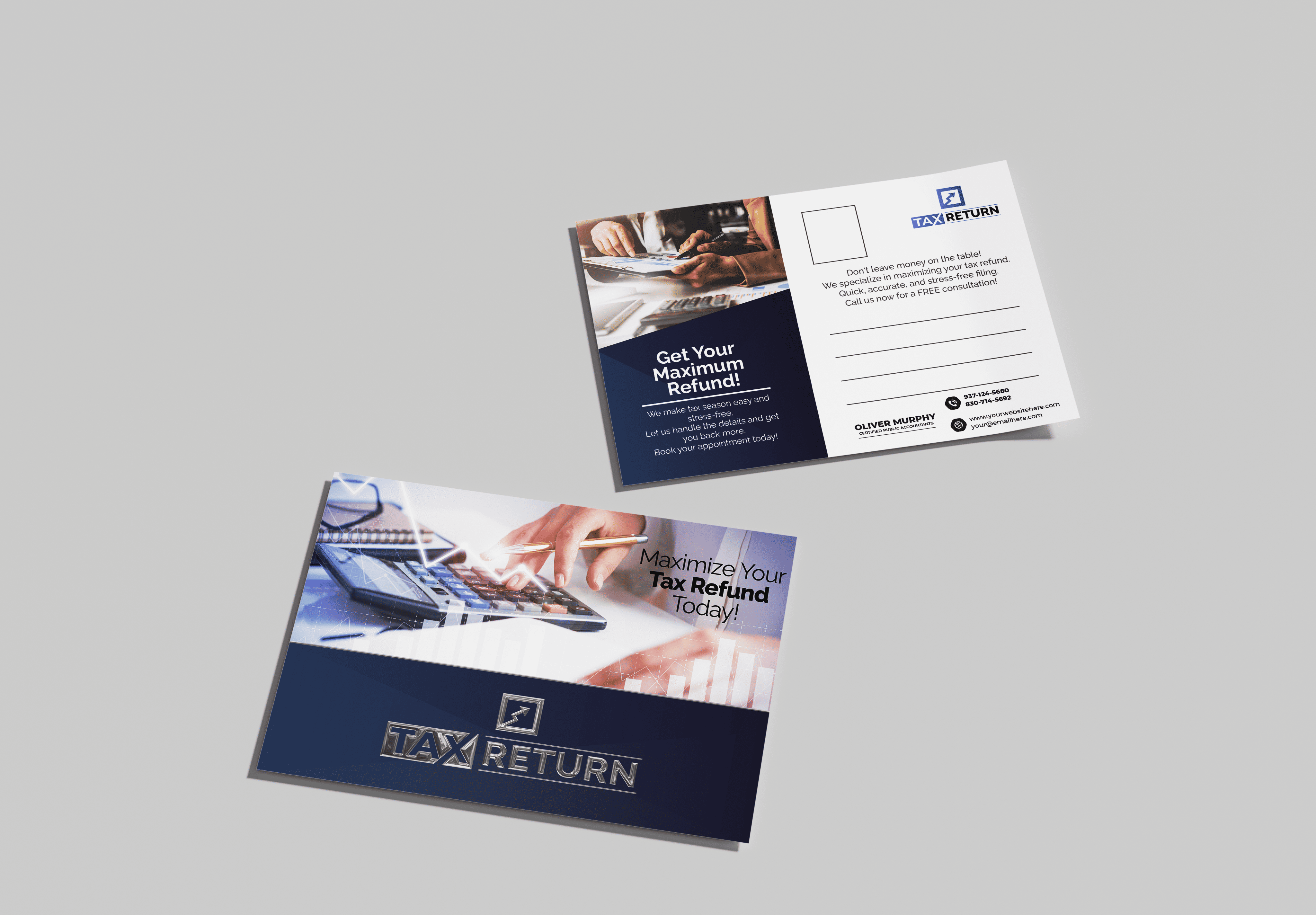 Tax Return Postcards | Luxury