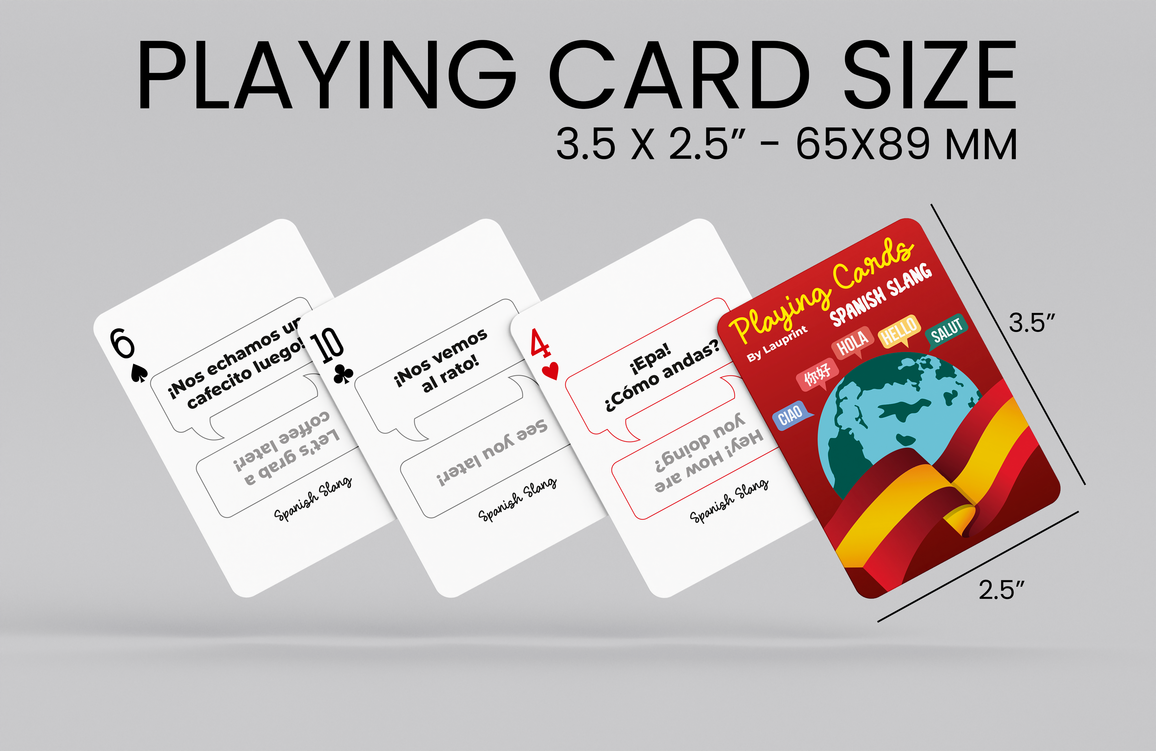 RUSH Spanish Slang Generic Playing Cards