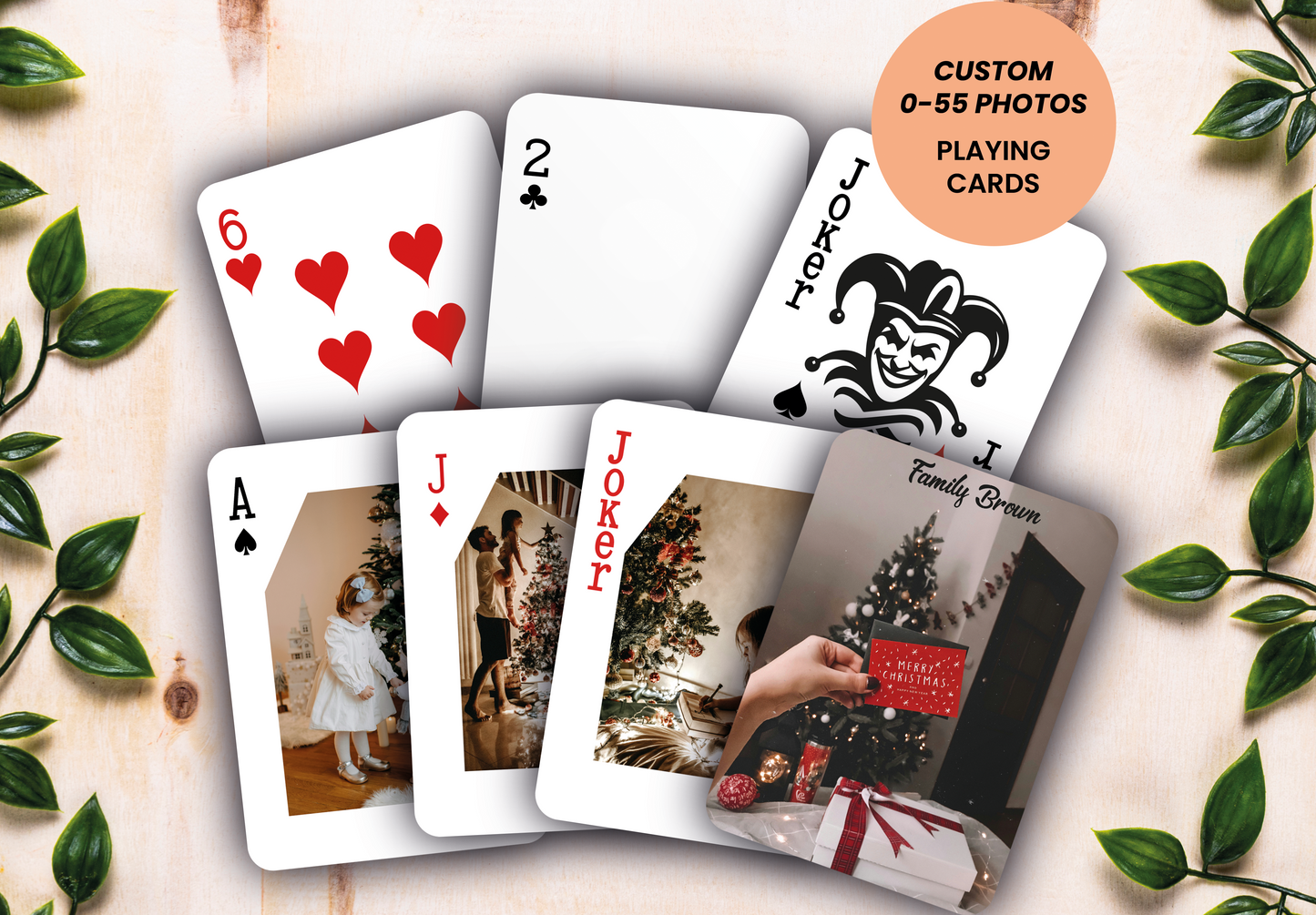 RUSH Marry Christmas Playing Cards