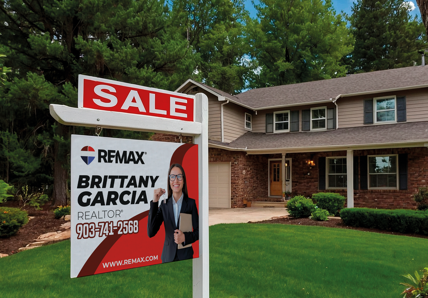 Custom real estate yard sign | Realtor Outdoor sign | REMAX Open House Sign