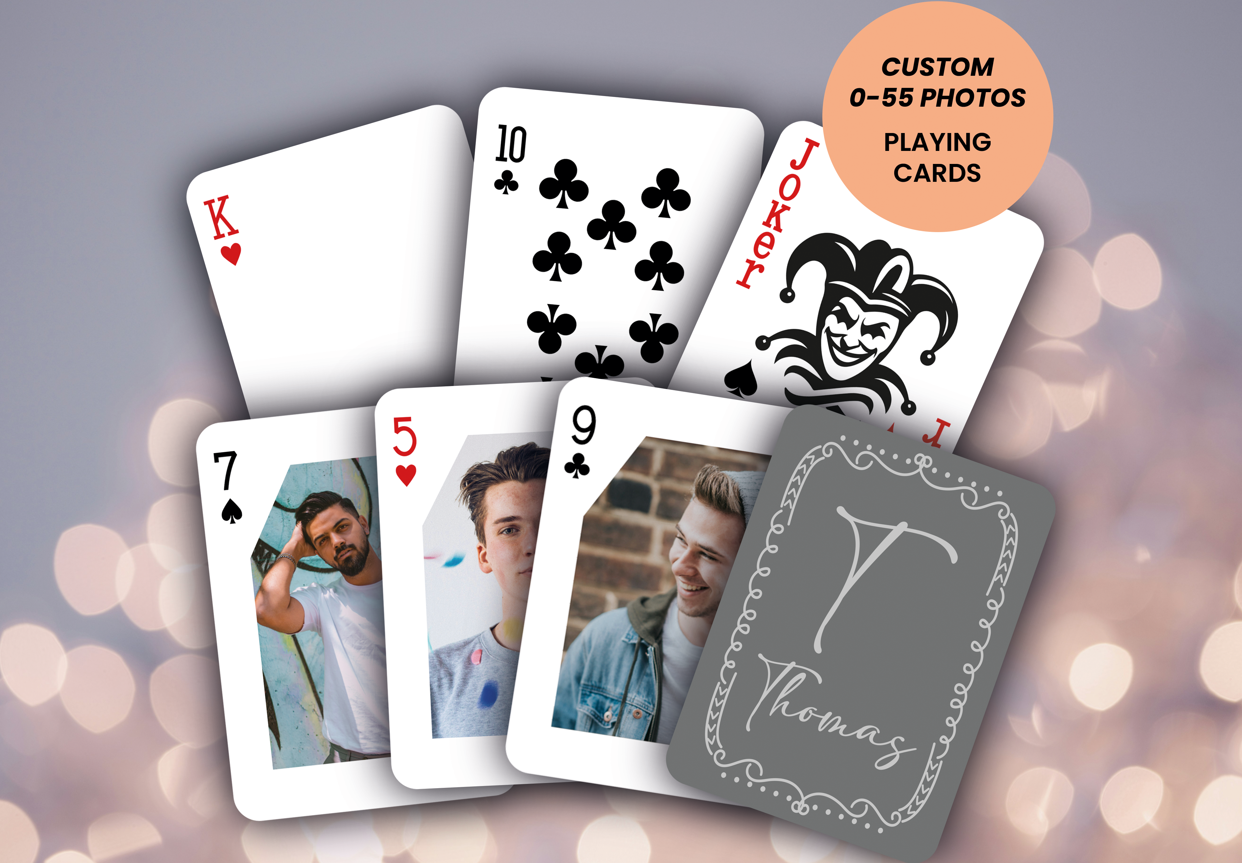 Personalized Playing Cards with Your Name