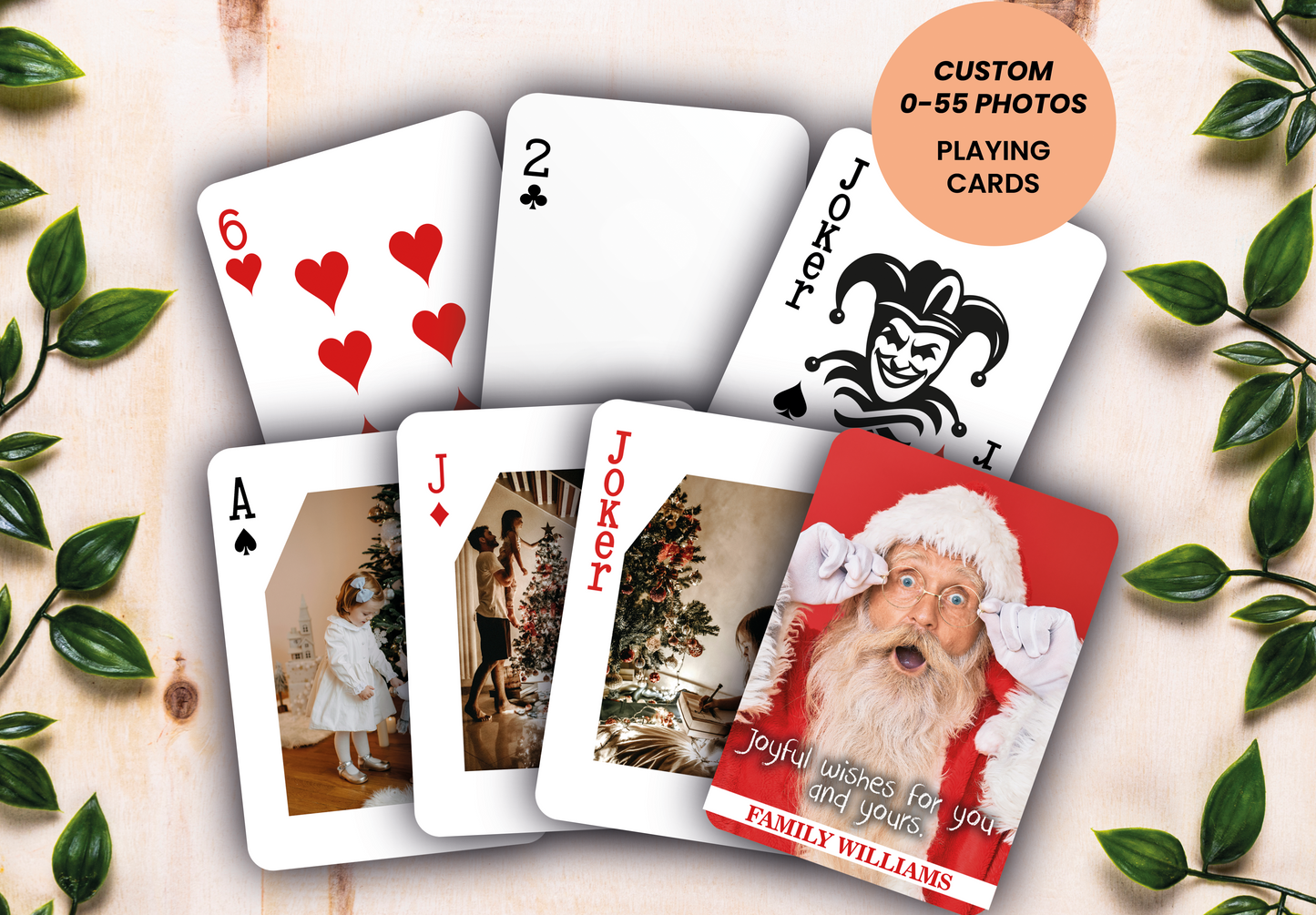 RUSH Marry Christmas Playing Cards