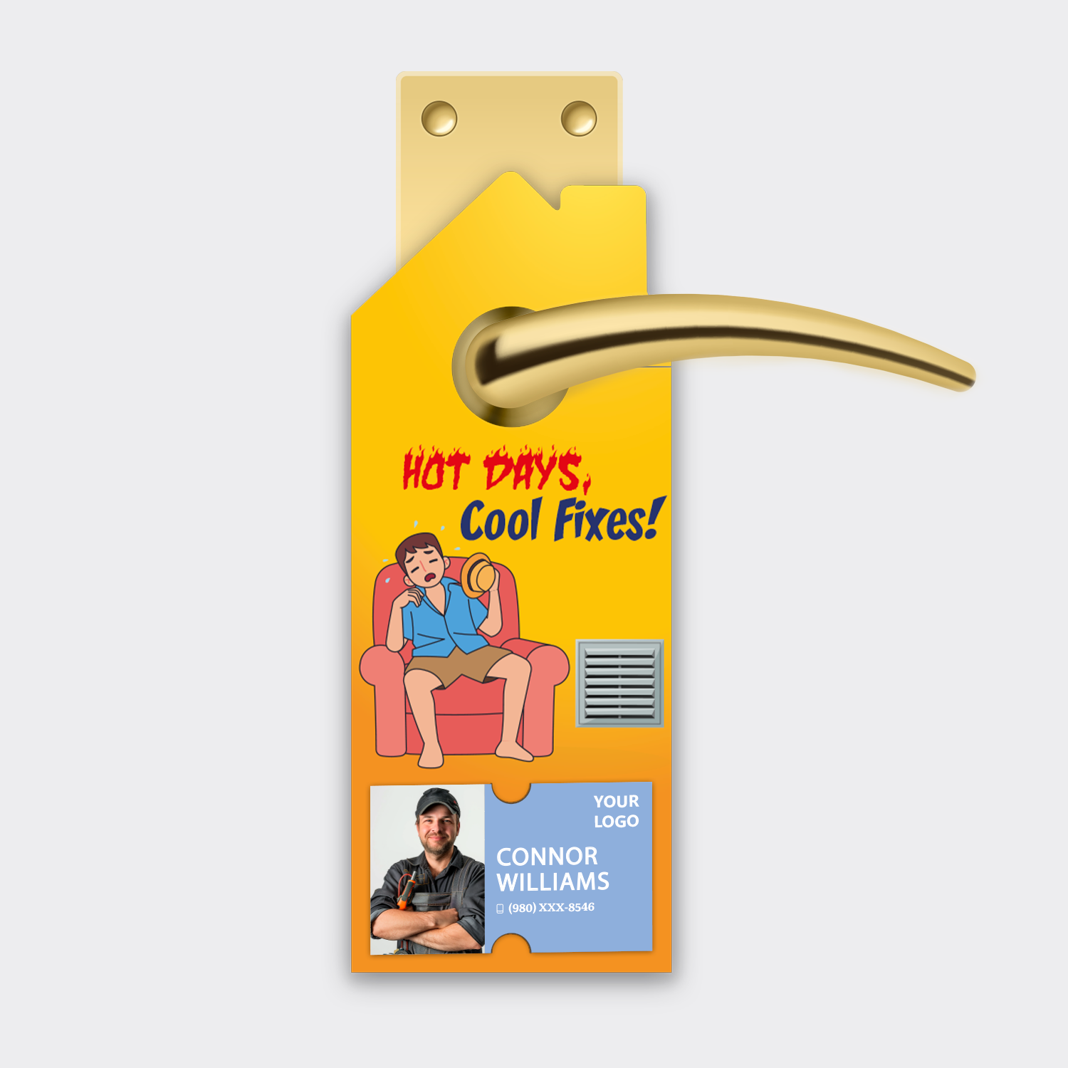 Air Conditioning Door Hangers