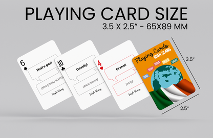RUSH Irish Slang Generic Playing Cards