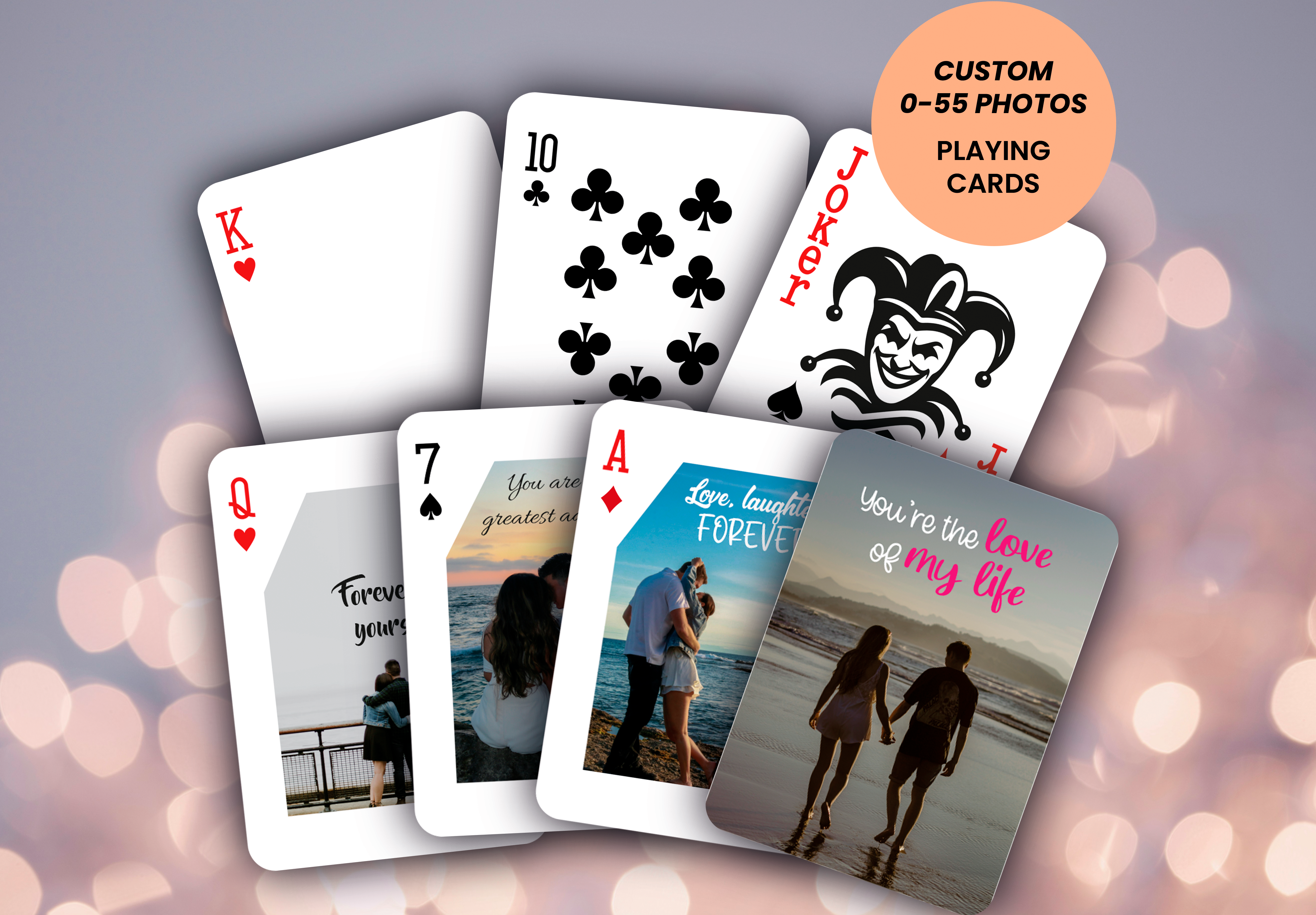 RUSH Custom Lover’s Deck | Love Adventure Playing Cards