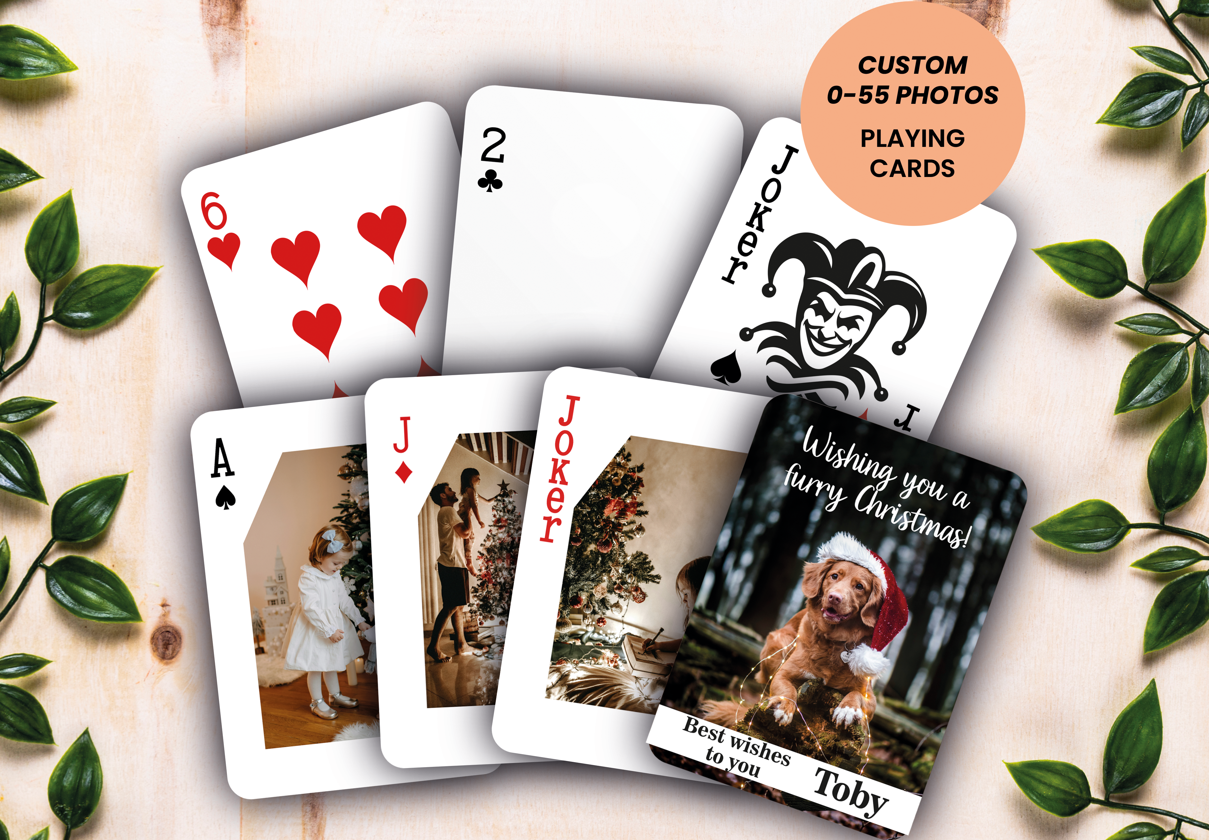 RUSH Marry Christmas Playing Cards