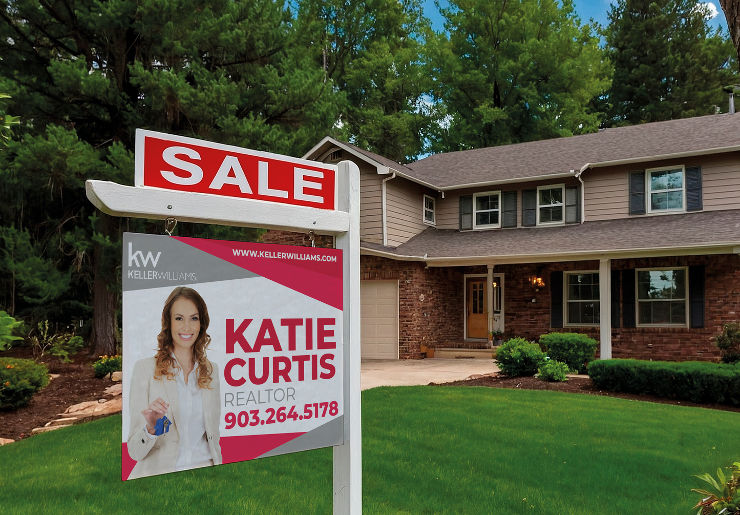 Custom real estate yard sign | Realtor Outdoor sign | Keller Williams Open House Sign