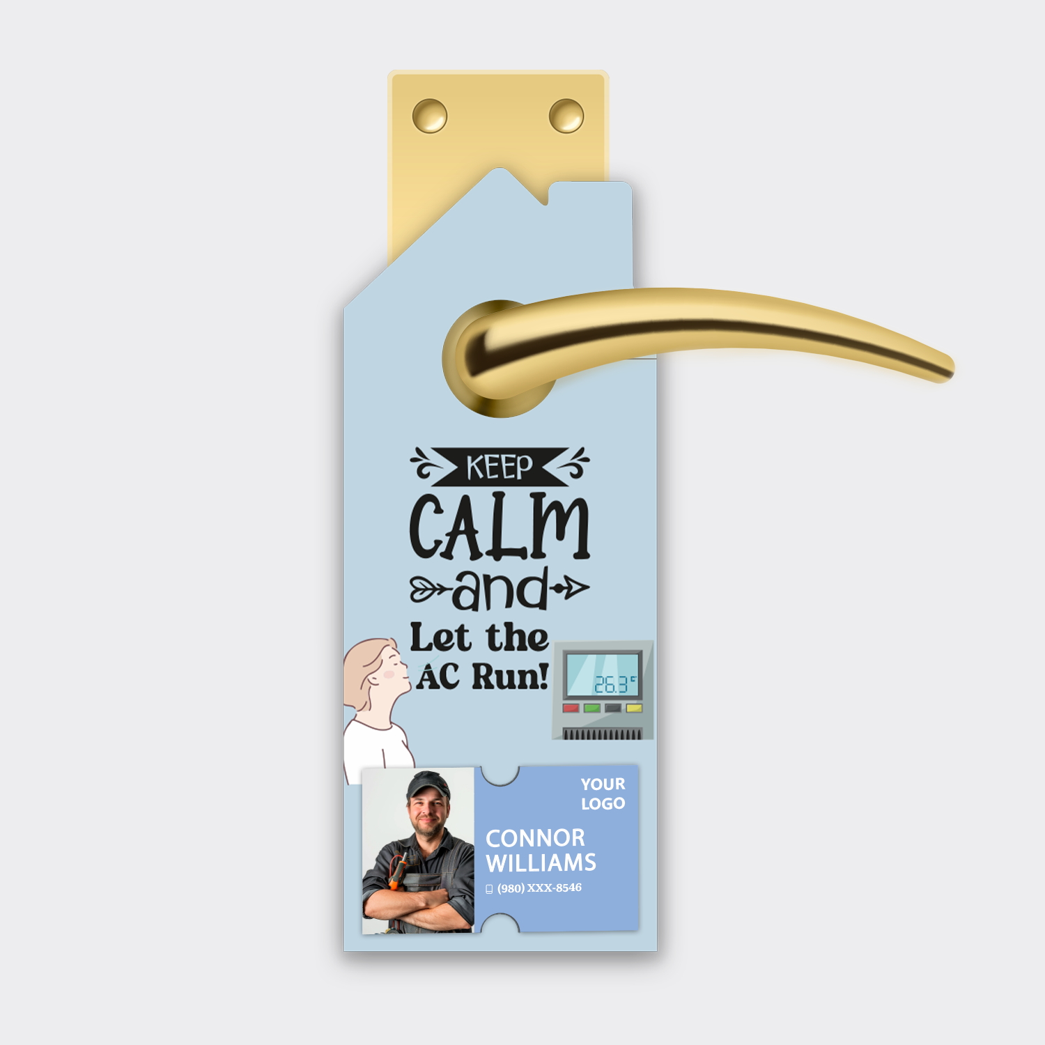 Air Conditioning Door Hangers