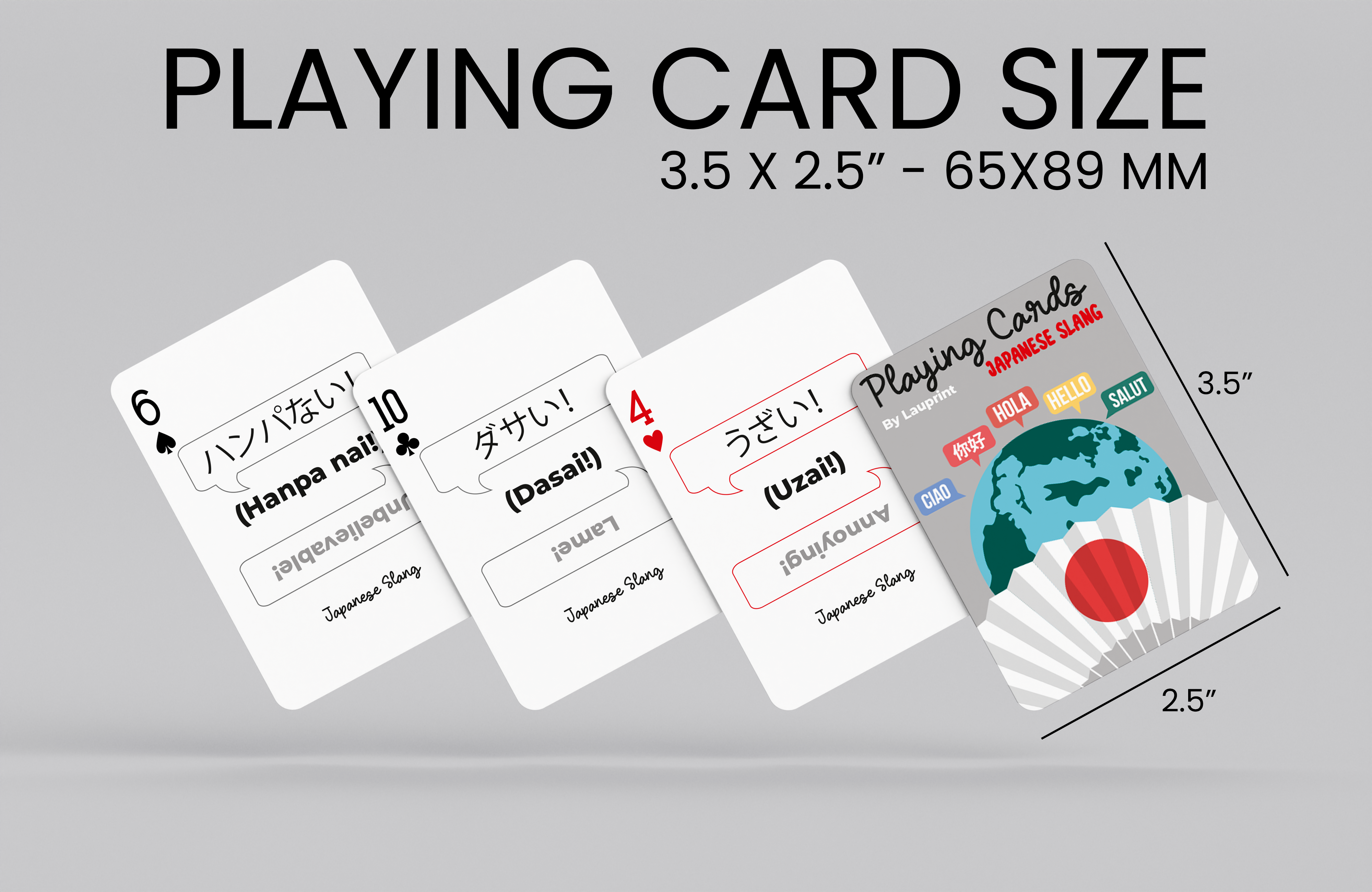 RUSH Japanese Slang Generic Playing Cards